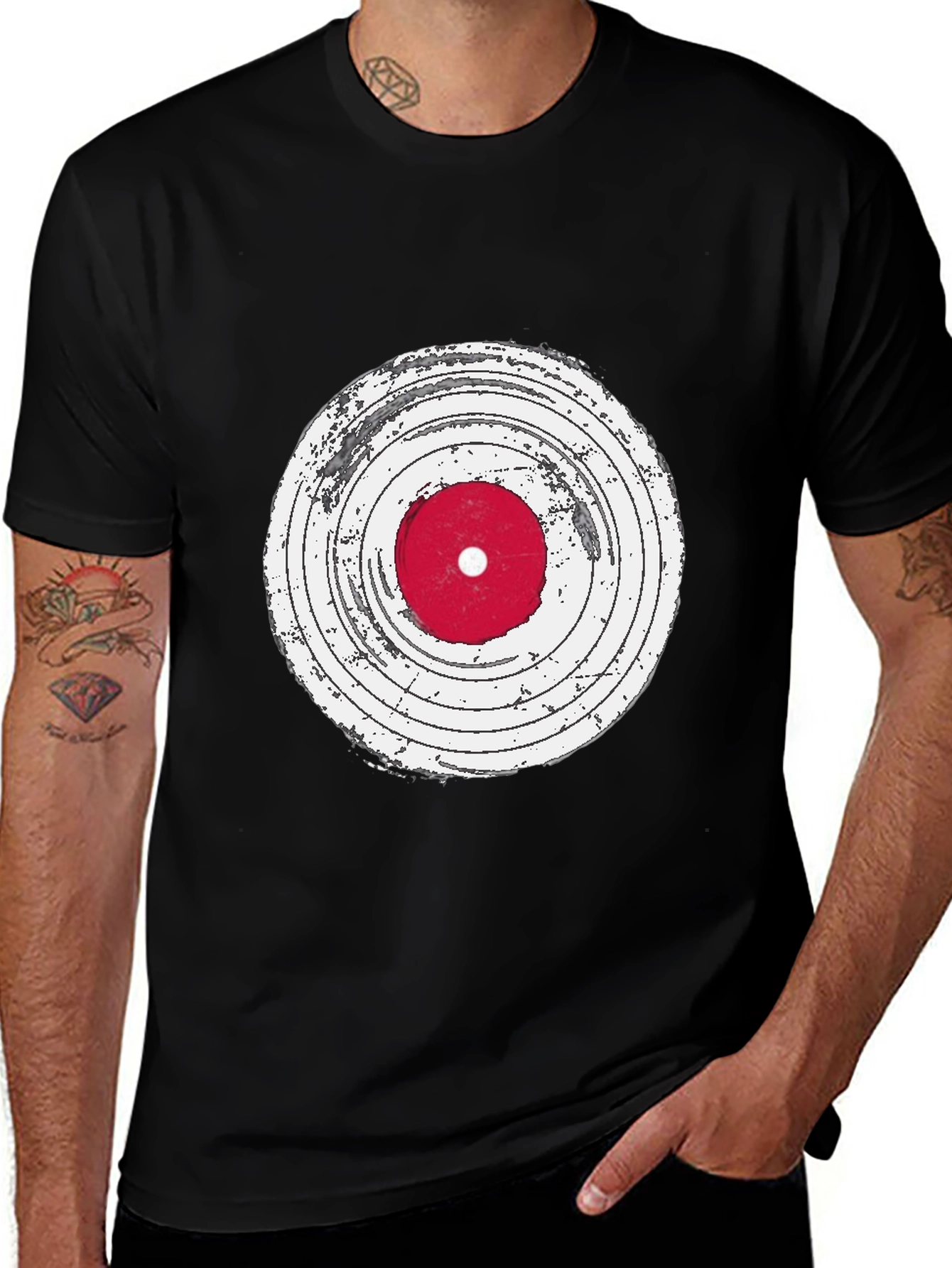 Variant 27 of Vintage Record Graphic T-Shirt - Music Lover Tee