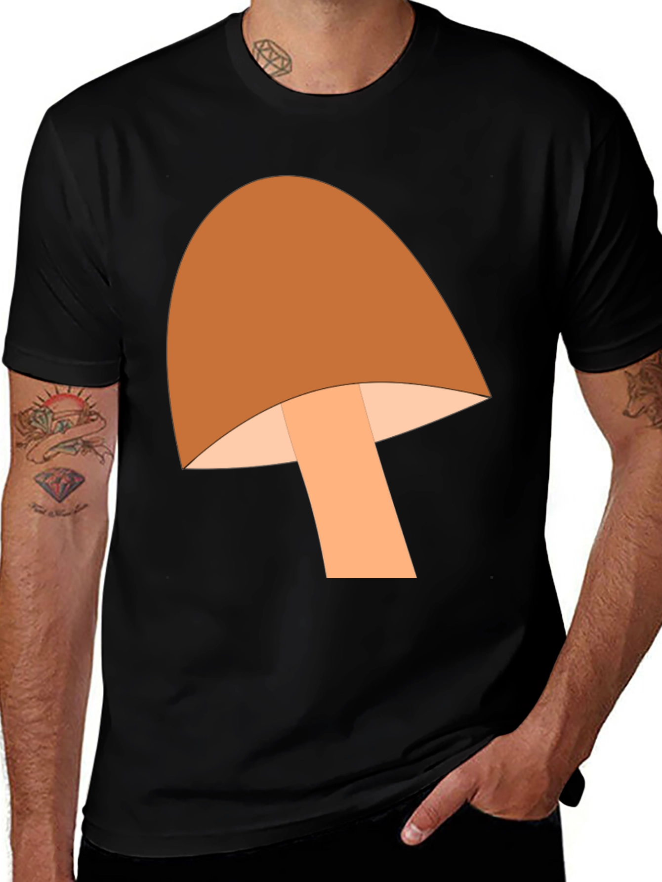 Variant 30 of Mushroom Graphic Tee - Fun Casual Wear