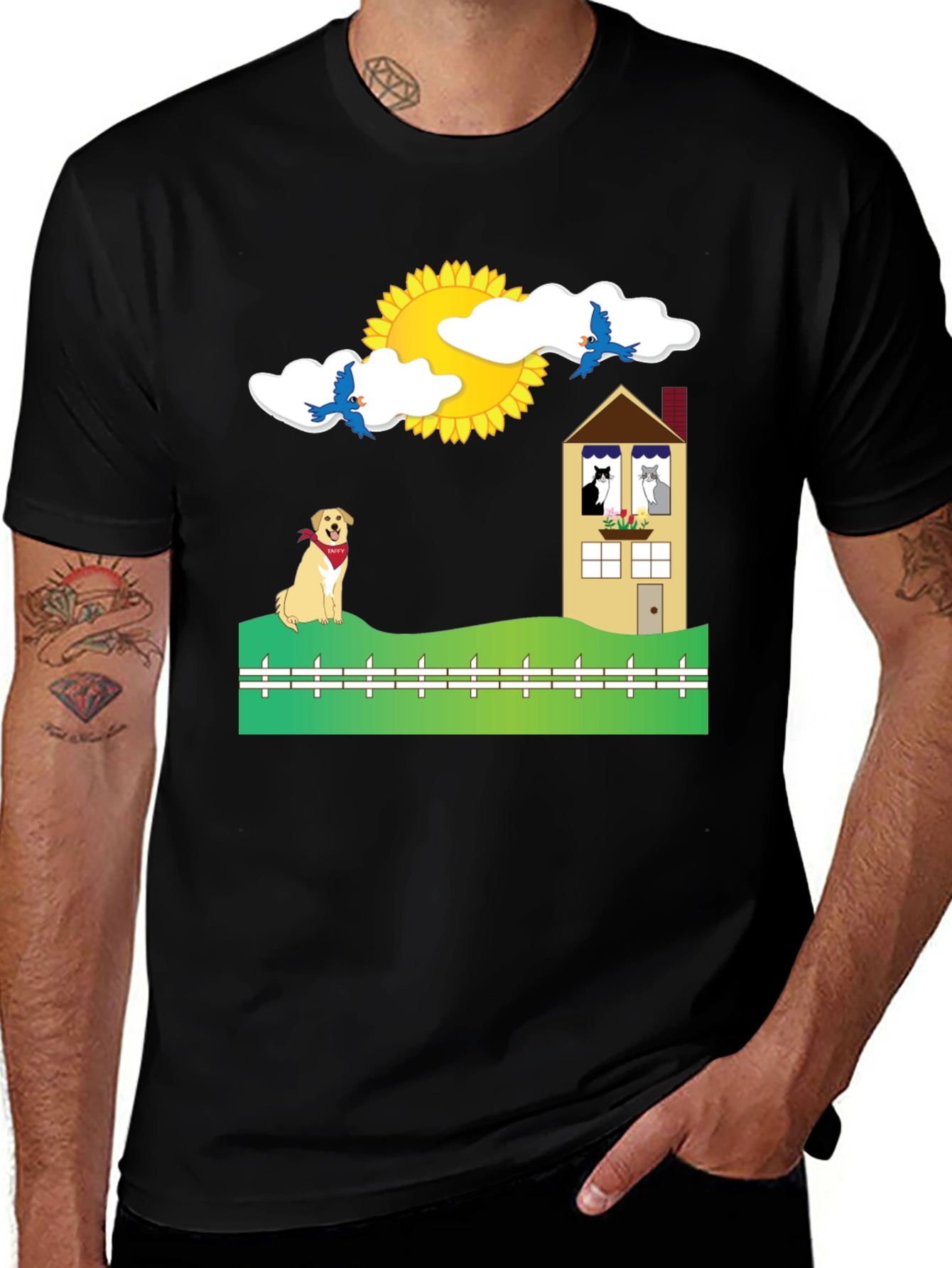 Variant 8 of Whimsical Pet Graphic Tee