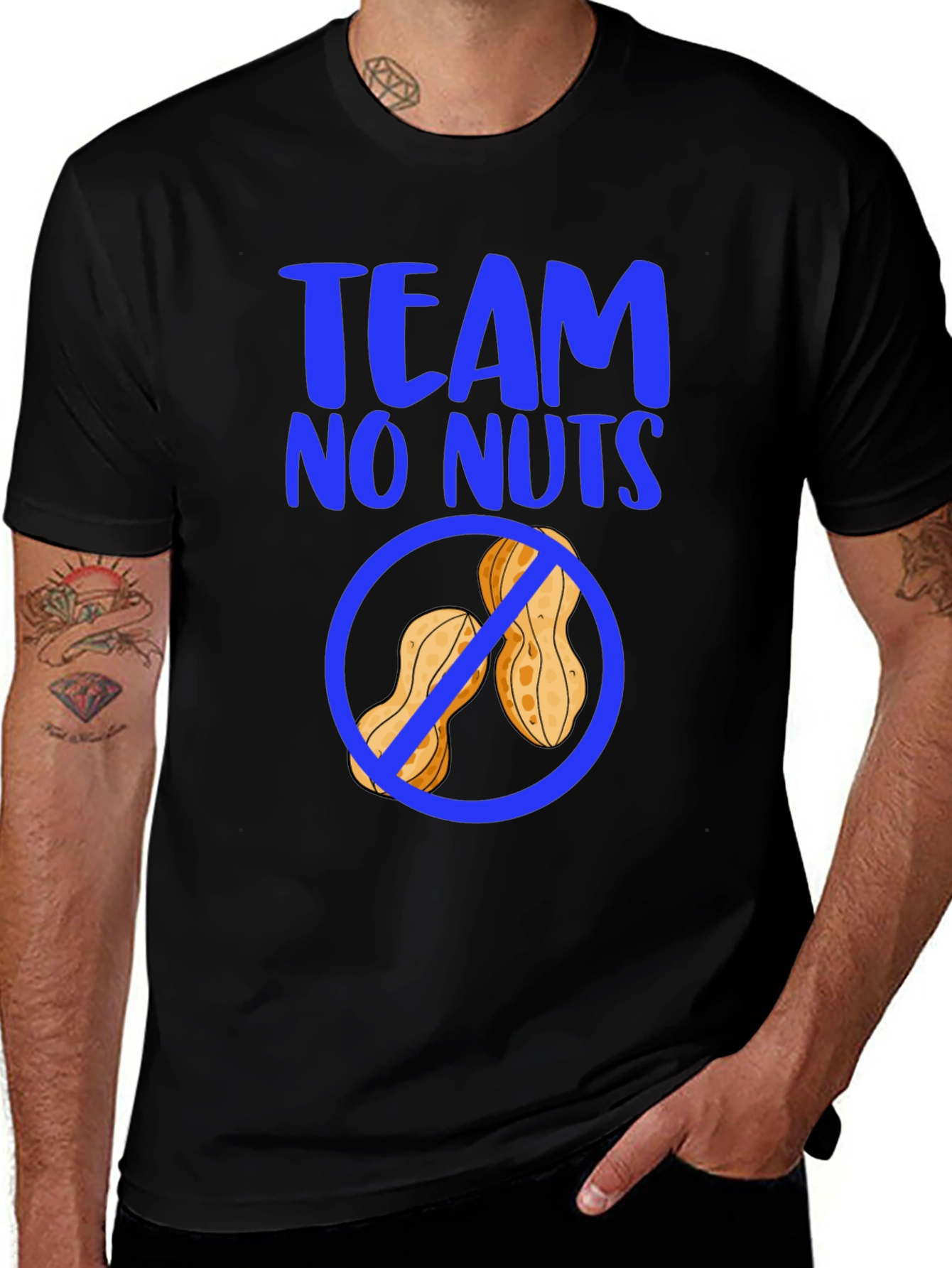 Team No Nuts T-Shirt - Allergy Awareness Tee