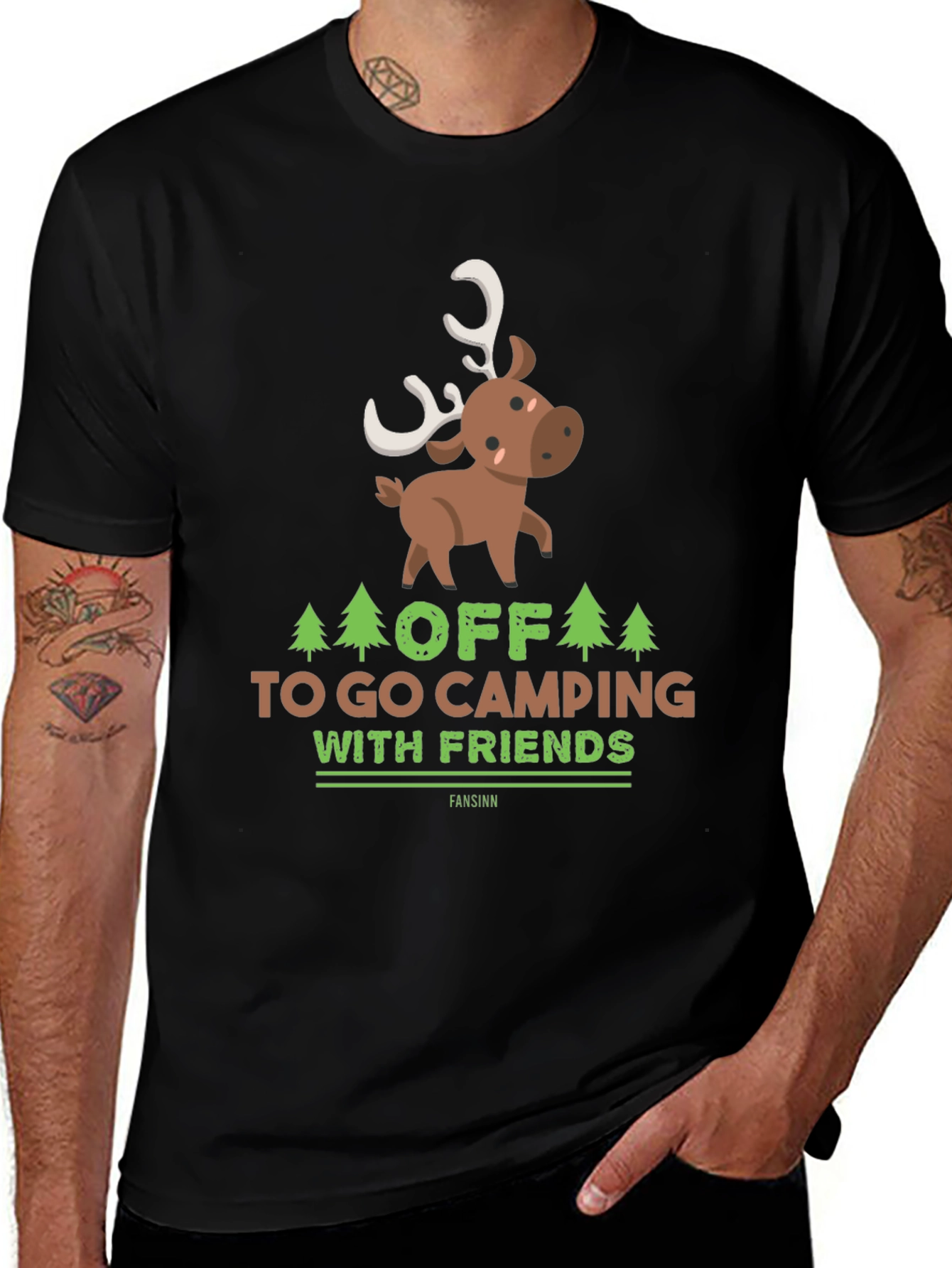 Variant 12 of Camping with Friends Graphic T-Shirt