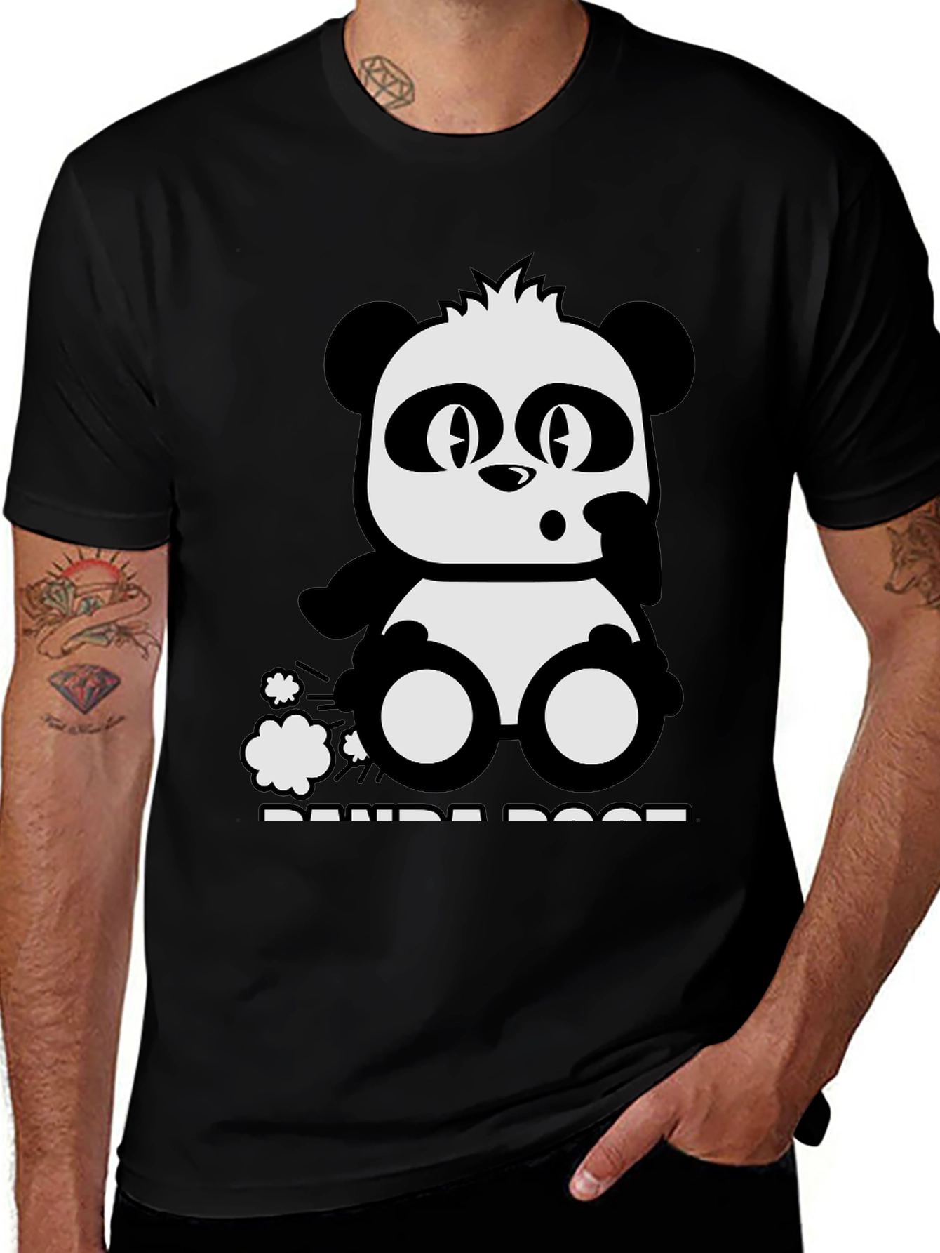 Variant 14 of Panda Poof Black Graphic Tee