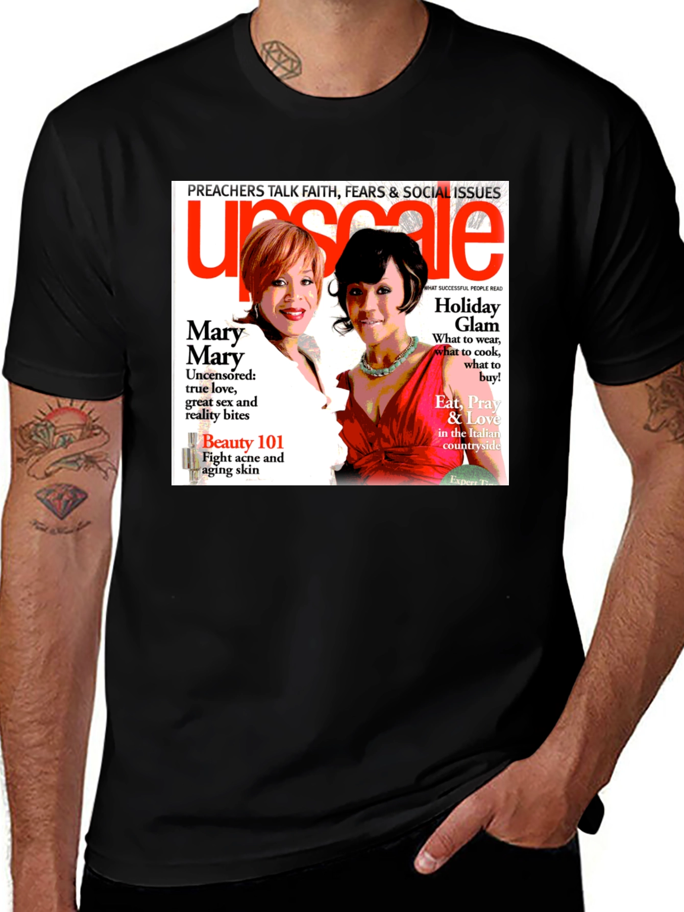 Variant 19 of Upscale Magazine Graphic T-Shirt