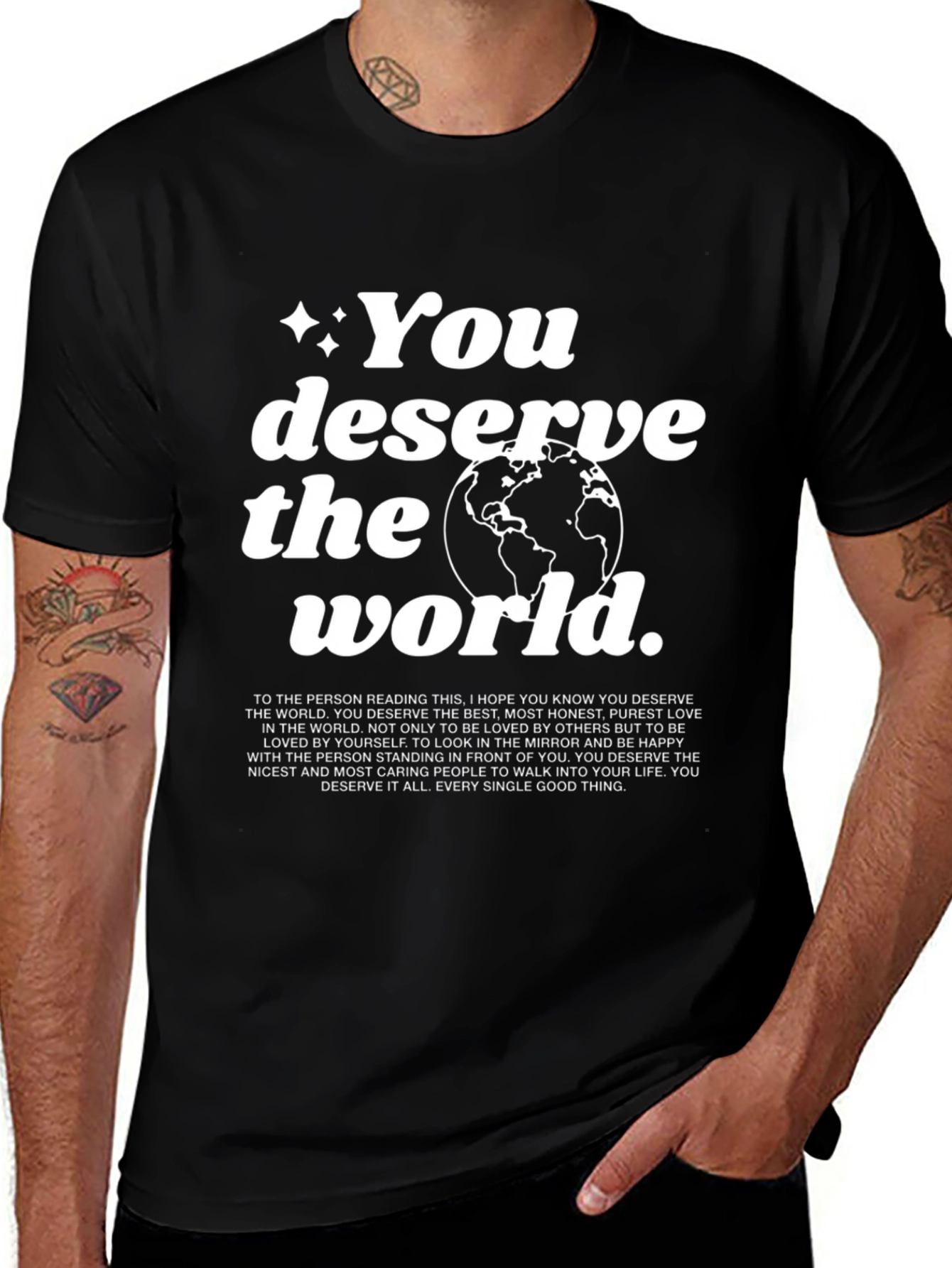 Variant 6 of You Deserve the World Graphic Tee