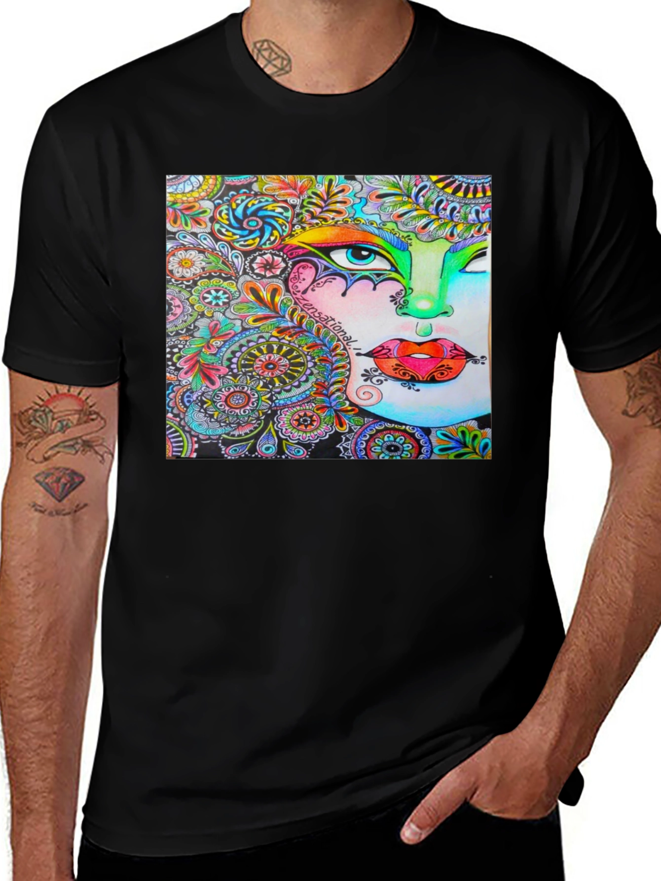 Variant 11 of Vibrant Art Print T-Shirt