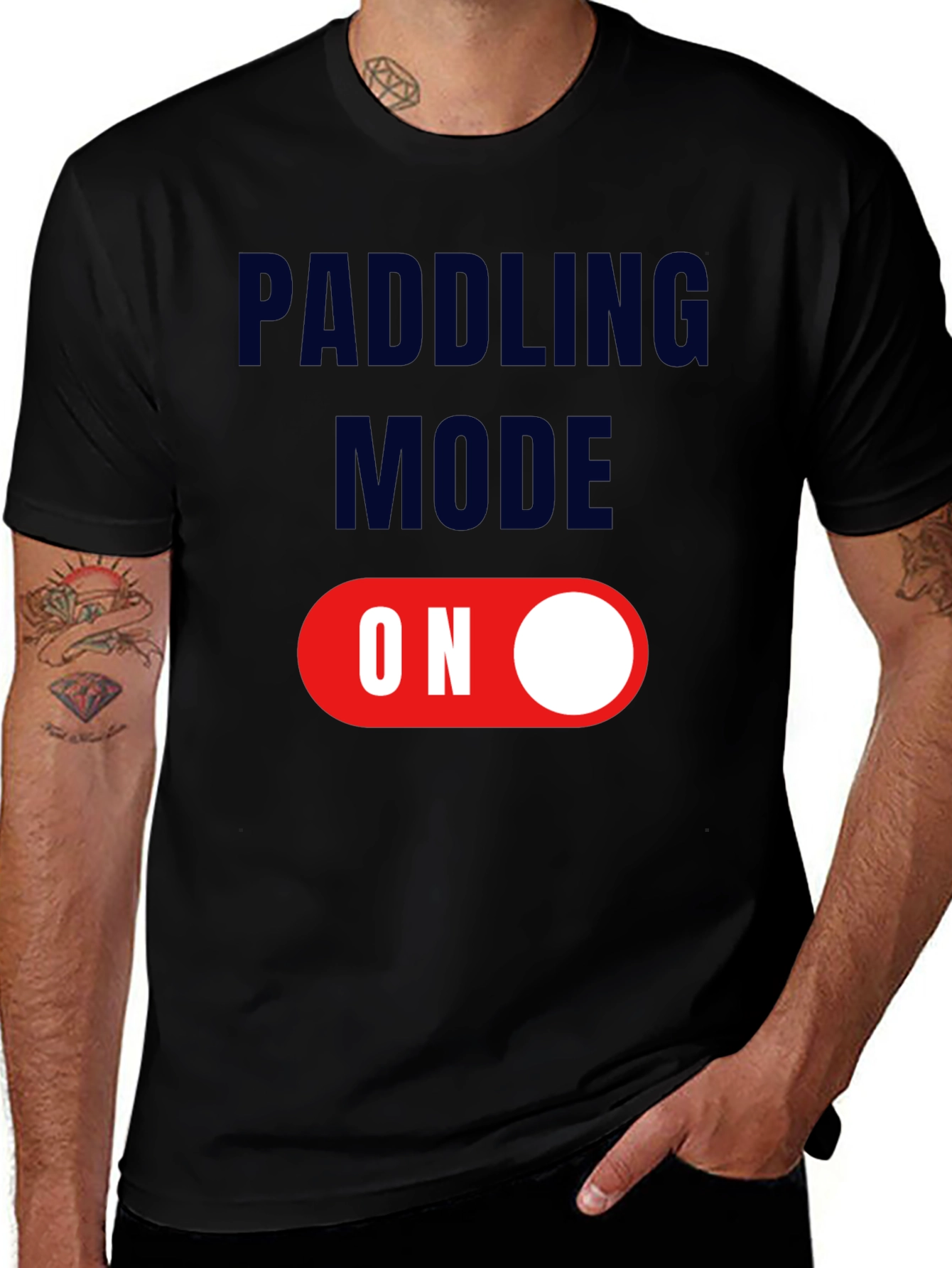 Variant 2 of Paddling Mode On T-Shirt