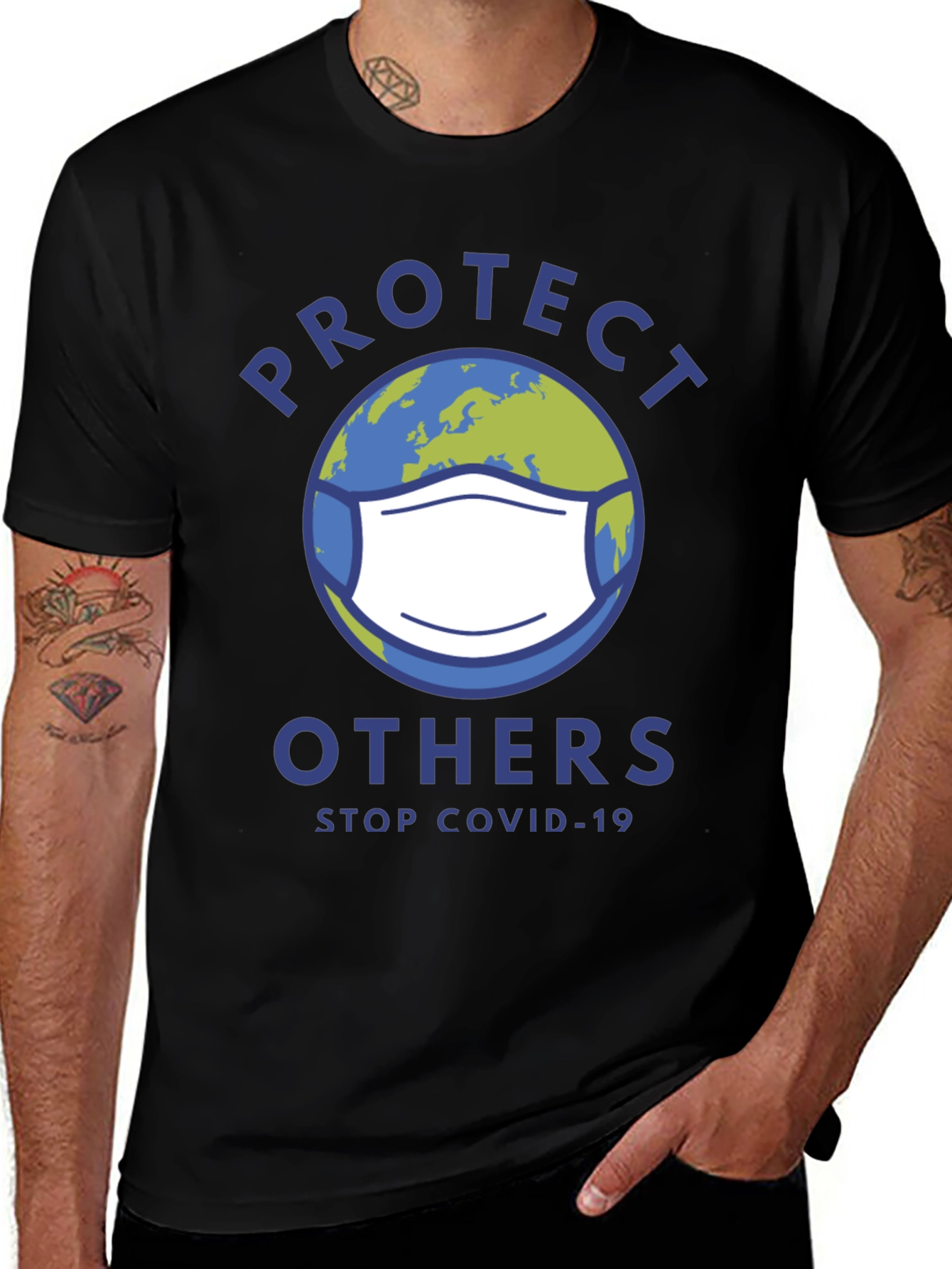 Variant 5 of Protect Others Stop Covid-19 Graphic T-Shirt