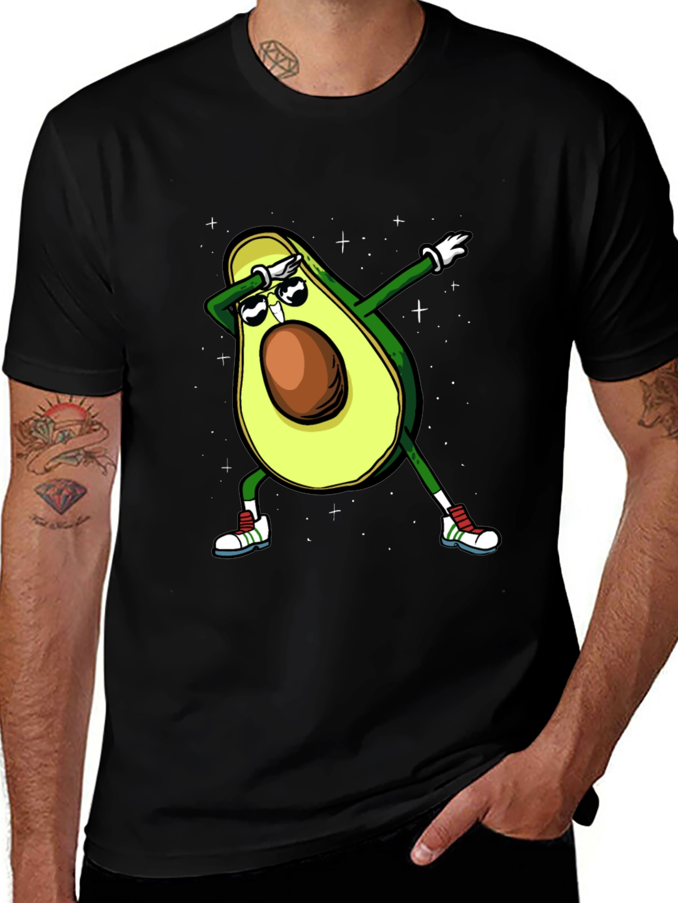 Variant 22 of Dabbing Avocado Graphic Tee - Cool & Trendy