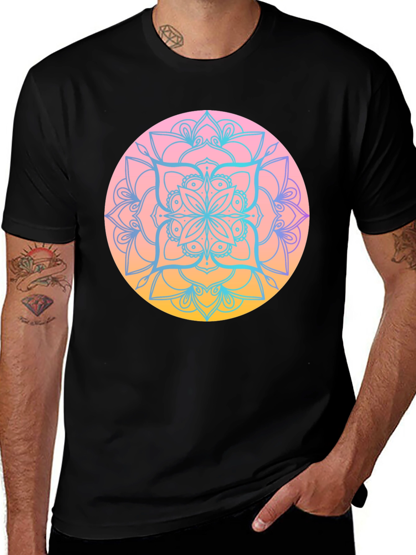Variant 26 of Mandala Graphic Tee - Trendy Comfort