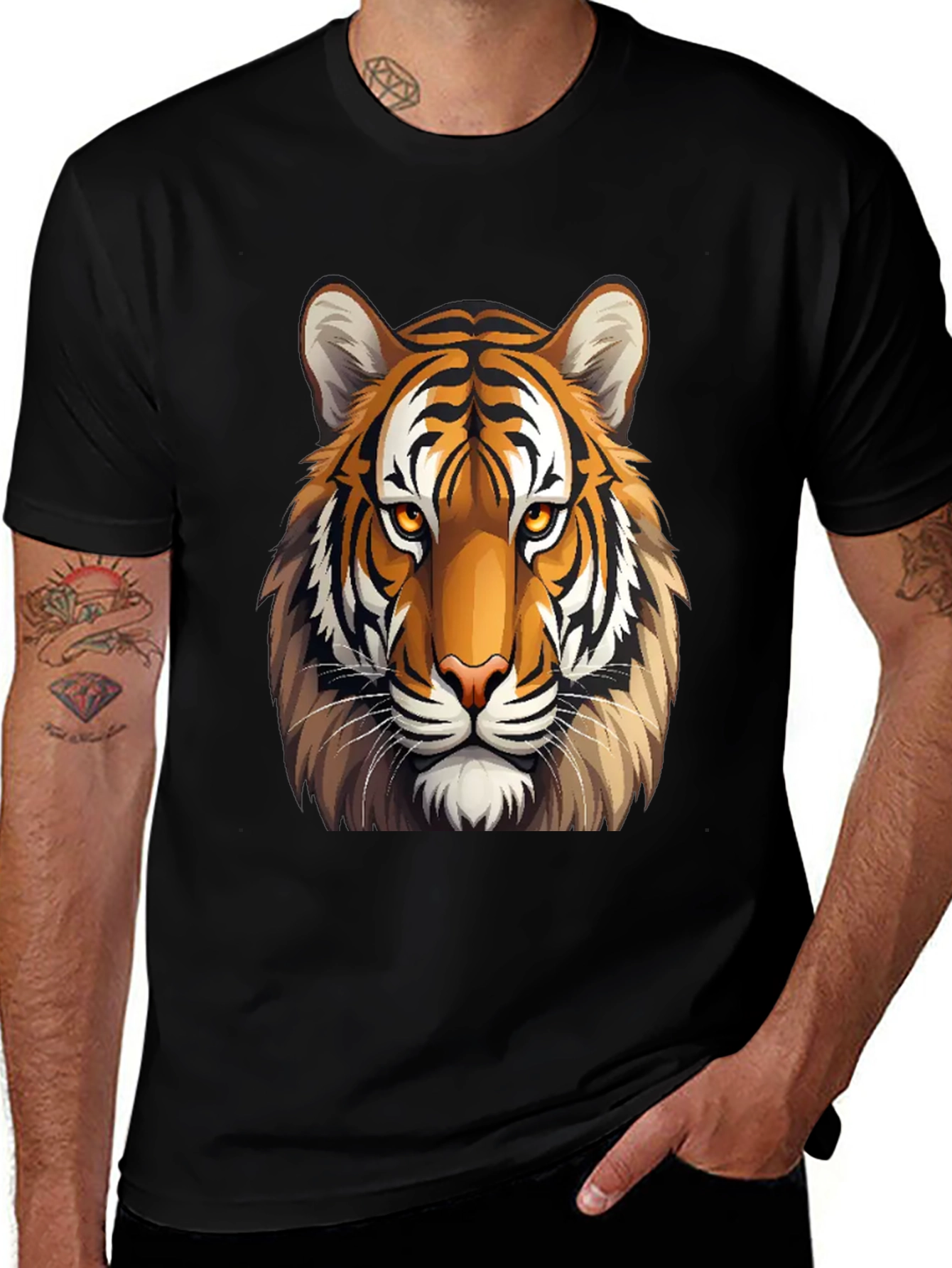 Variant 10 of Bold Tiger Graphic Tee - Classic Fit