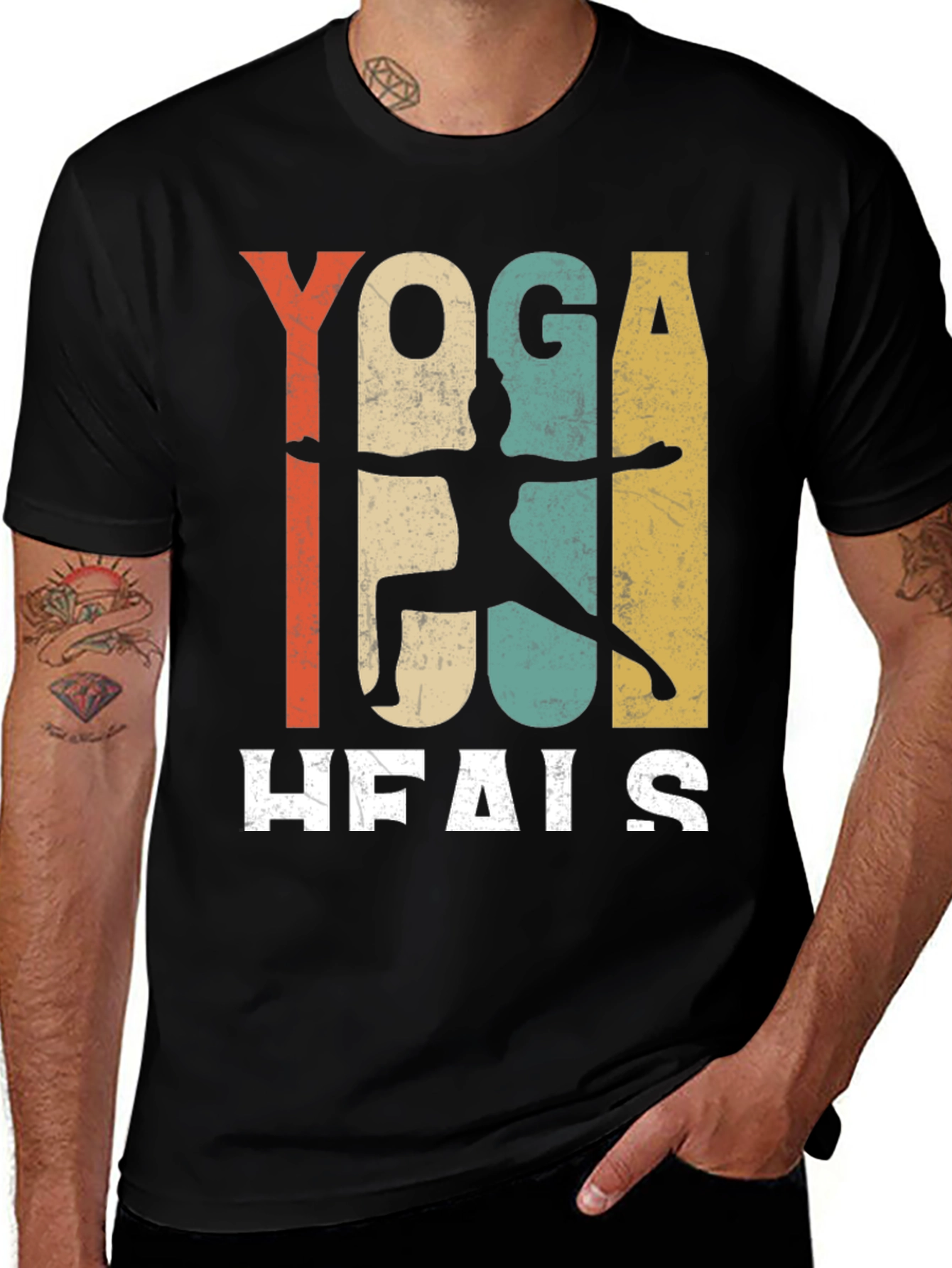 Variant 8 of Yoga Heals Graphic Tee
