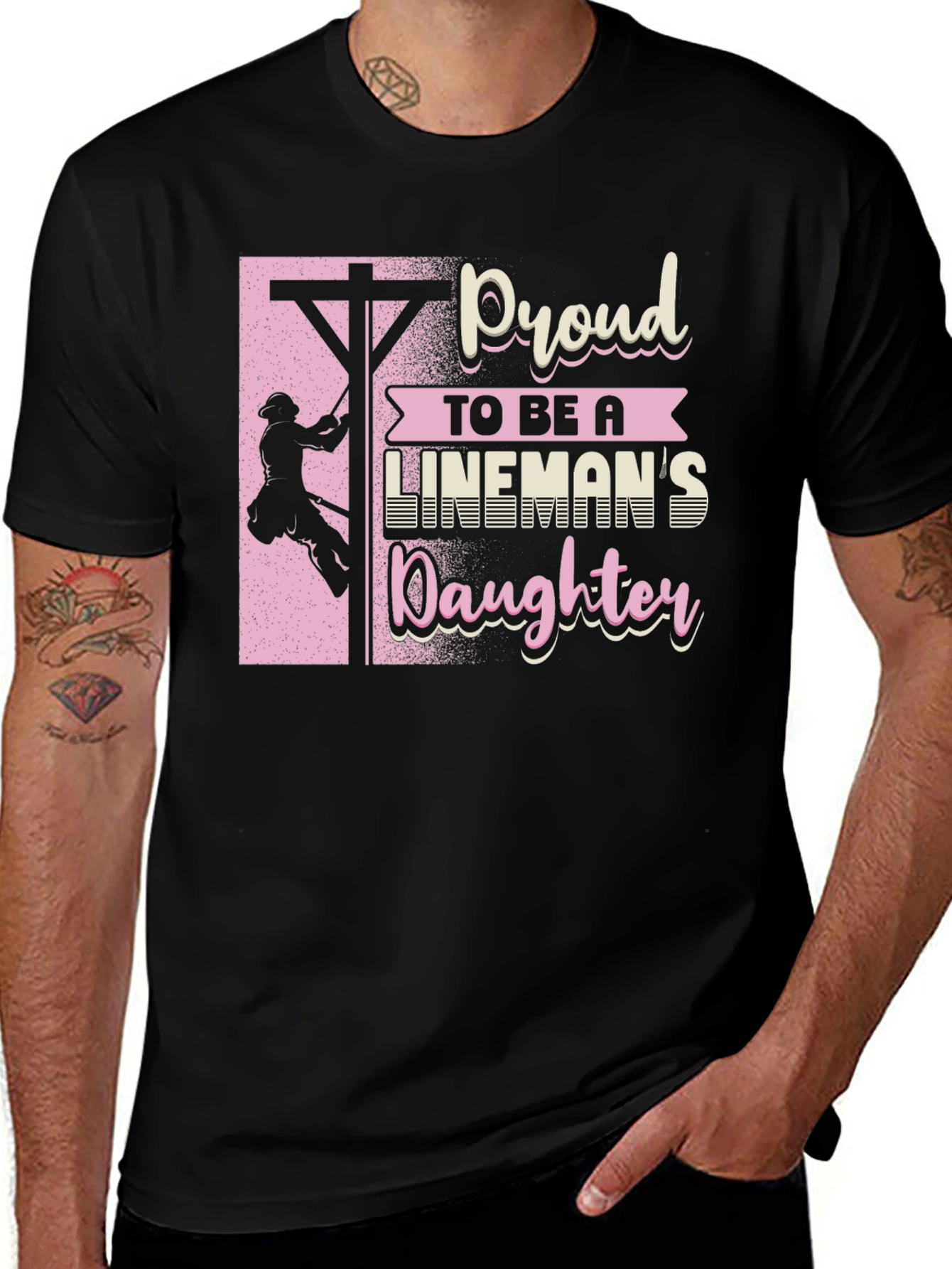 Variant 25 of Proud Lineman's Daughter T-Shirt