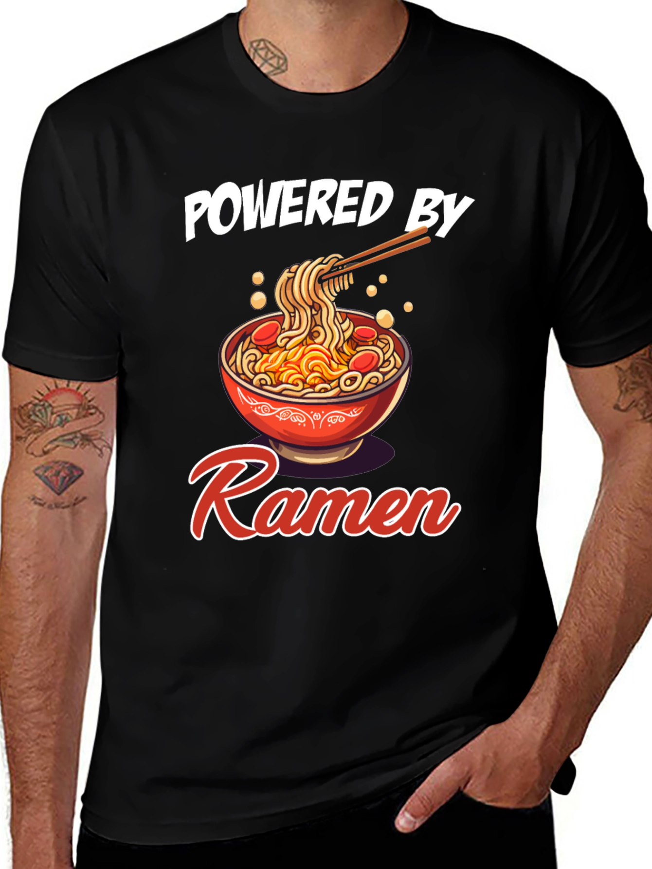 Variant 10 of Powered by Ramen Graphic T-Shirt