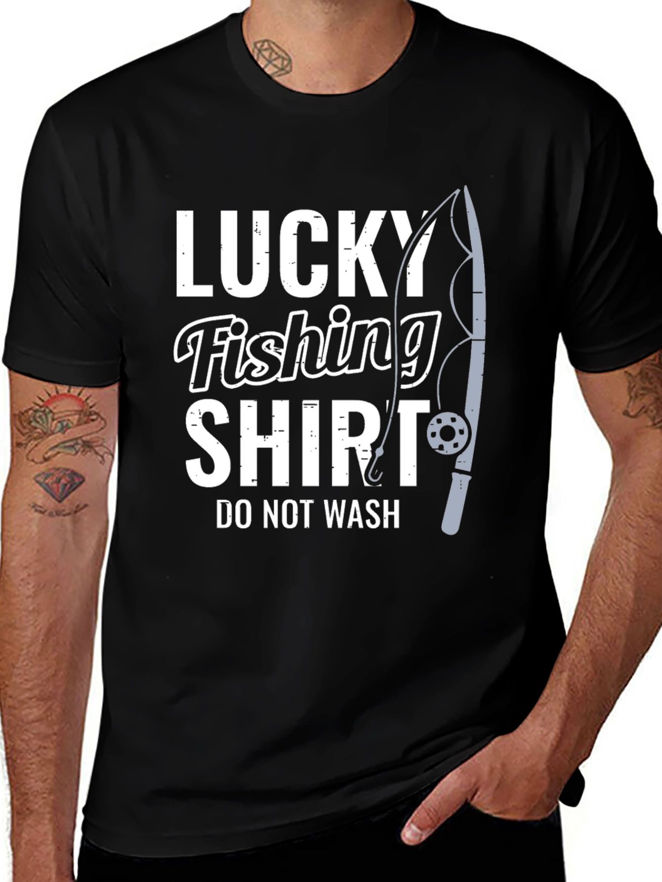 Lucky Fishing Shirt - Novelty Fisherman Tee