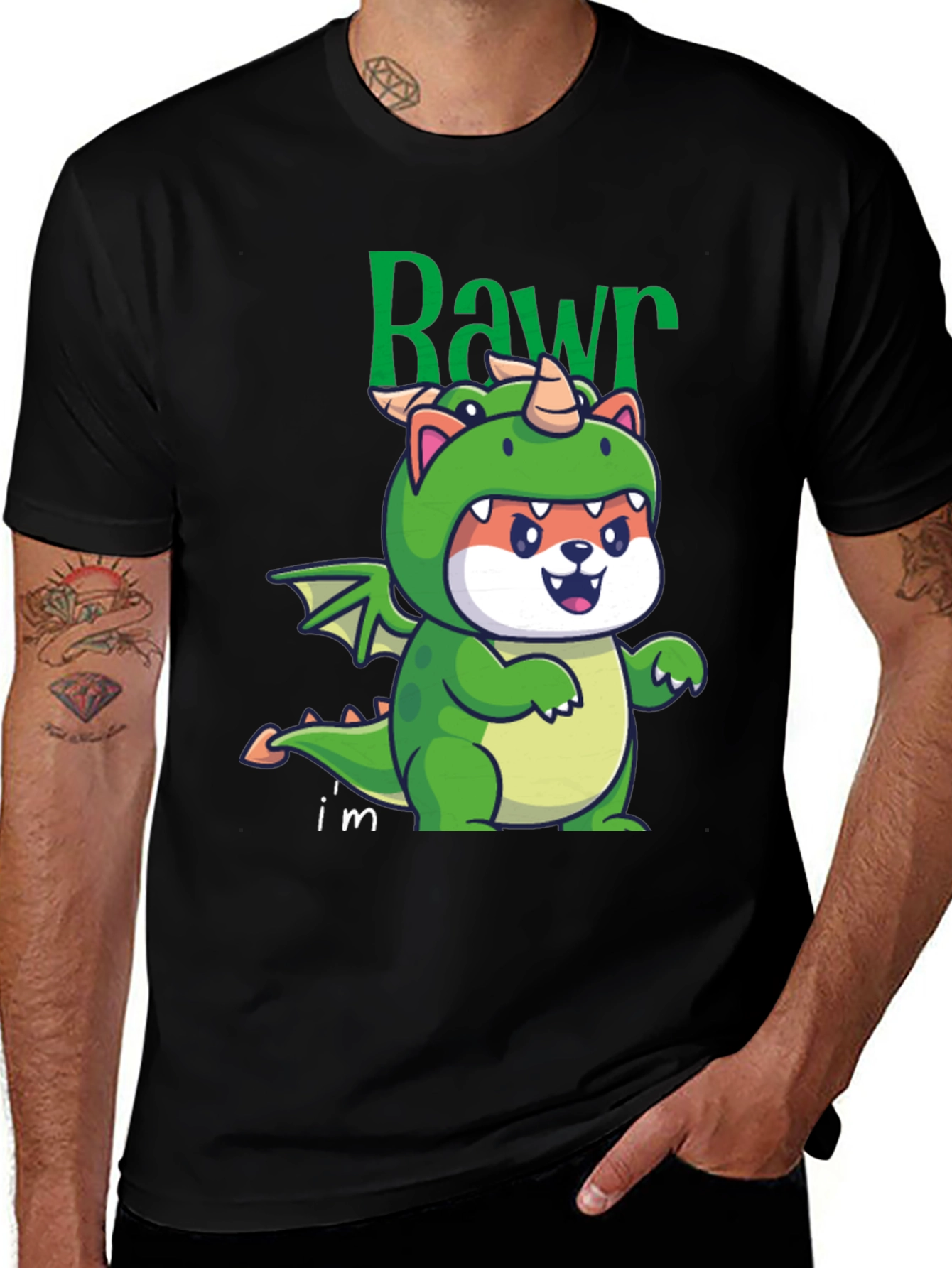 Variant 10 of Dragon Doge T-Shirt - Rawr I'm Cute!
