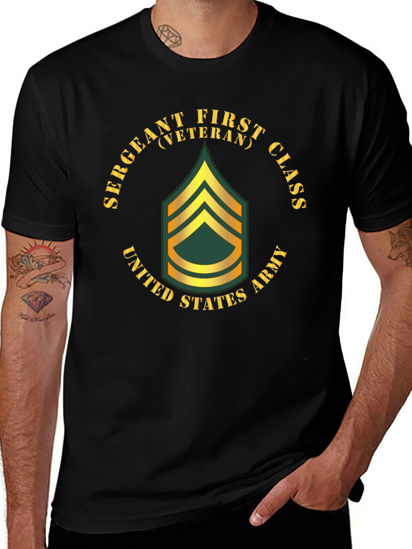 Sergeant First Class Veteran T-Shirt - US Army Pride