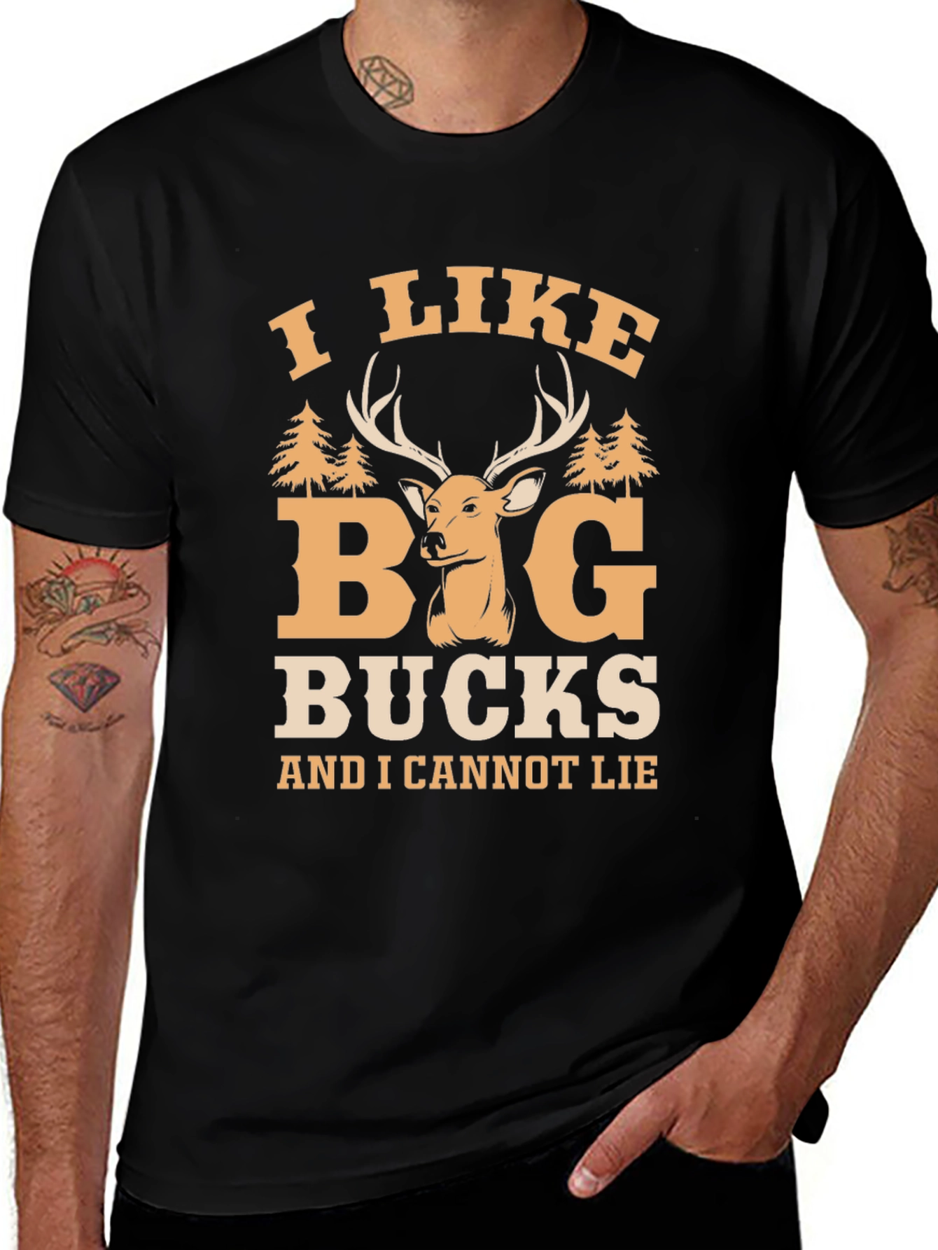 Variant 10 of I Like Big Bucks T-Shirt - Funny Hunting Tee