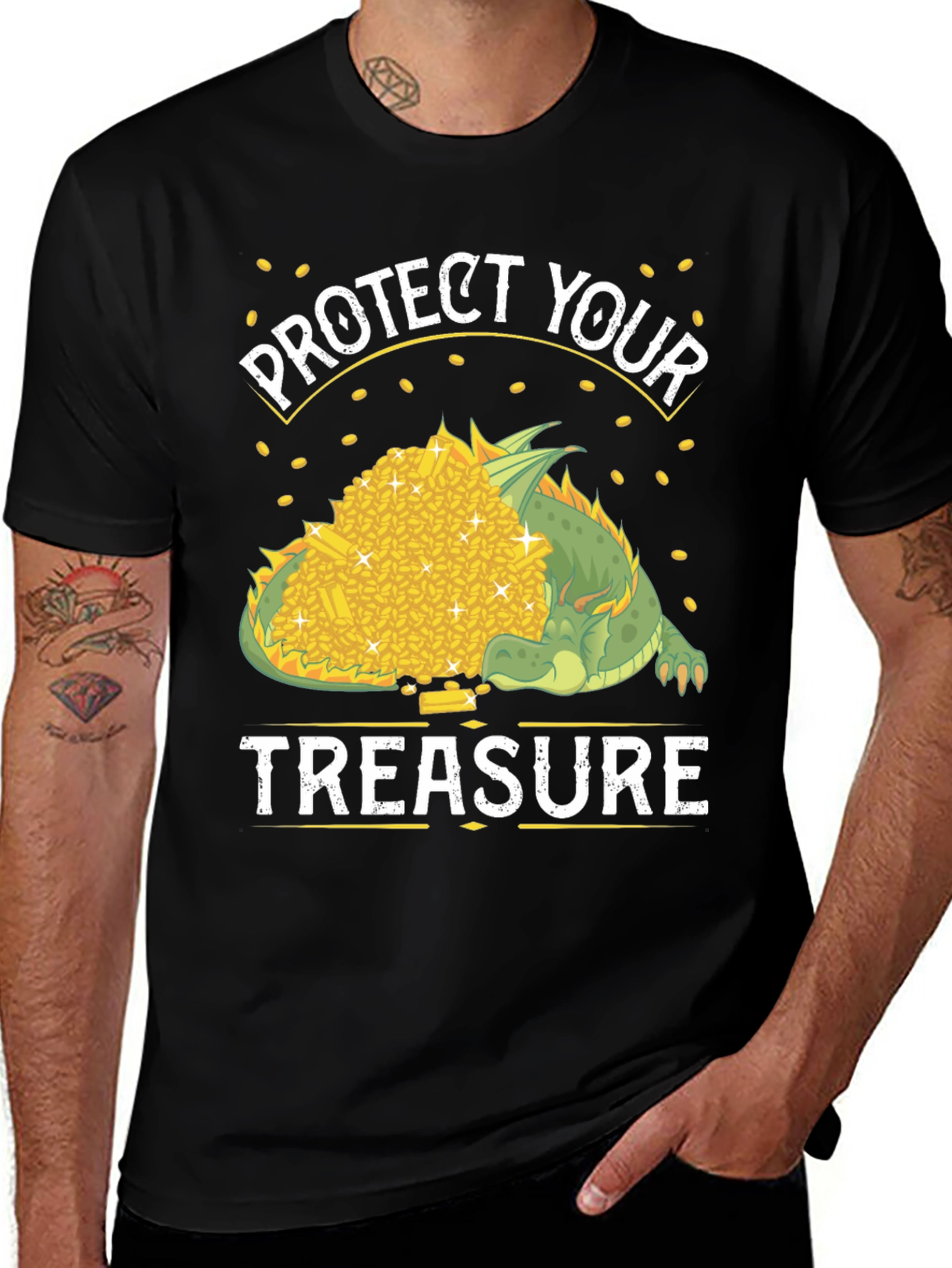 Variant 2 of Protect Your Treasure Graphic T-Shirt