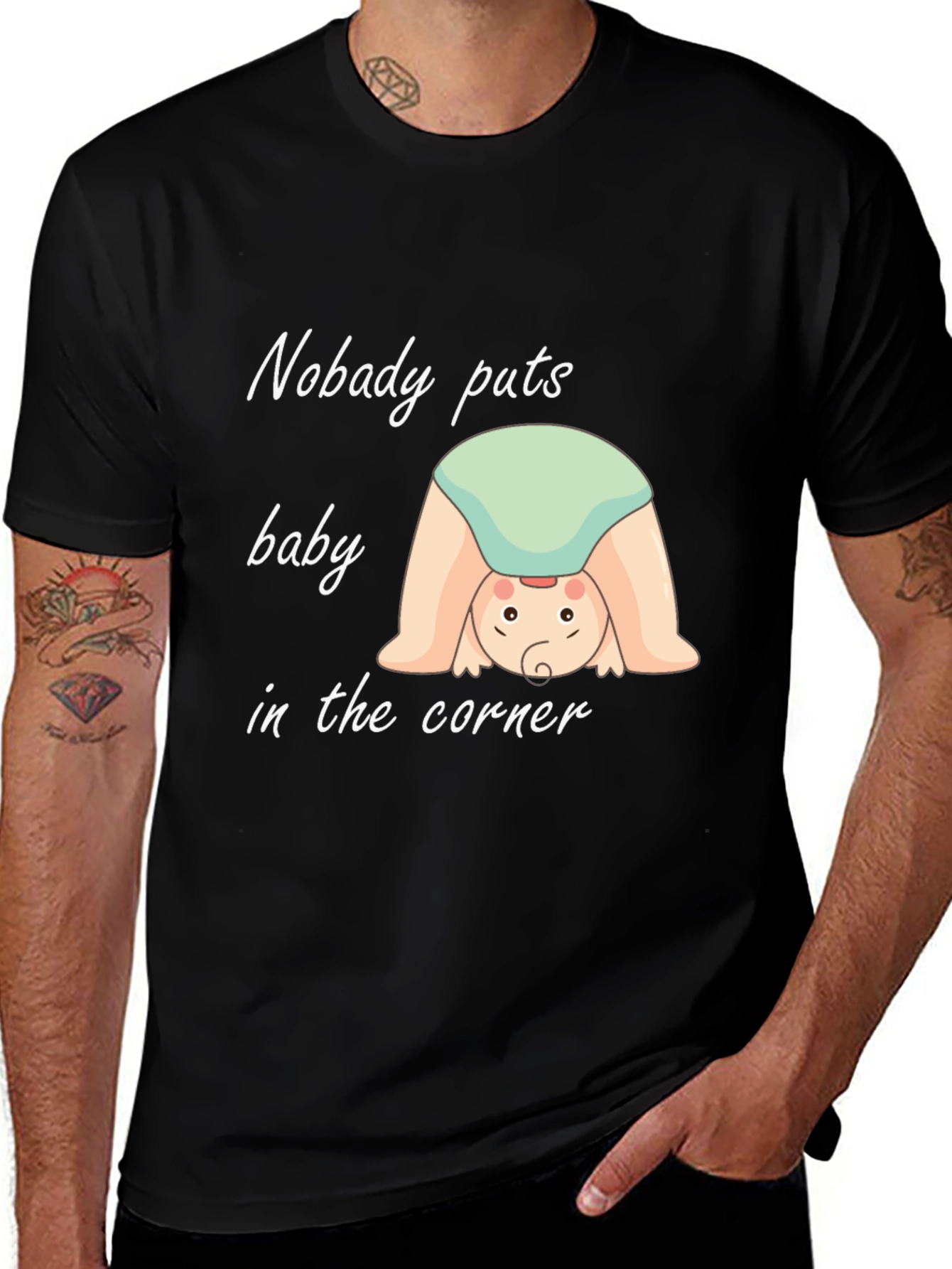 Variant 27 of Nobody Puts Baby in the Corner Graphic Tee