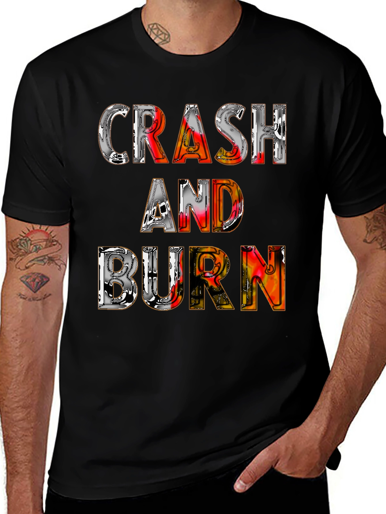 Variant 15 of Crash and Burn Graphic Tee