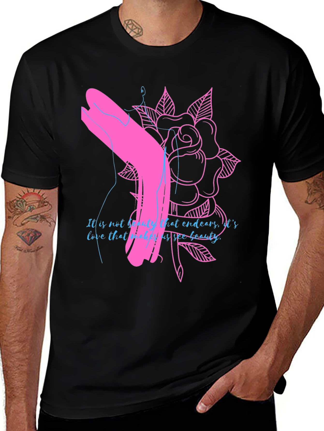Rose Graphic Tee - Unique Design