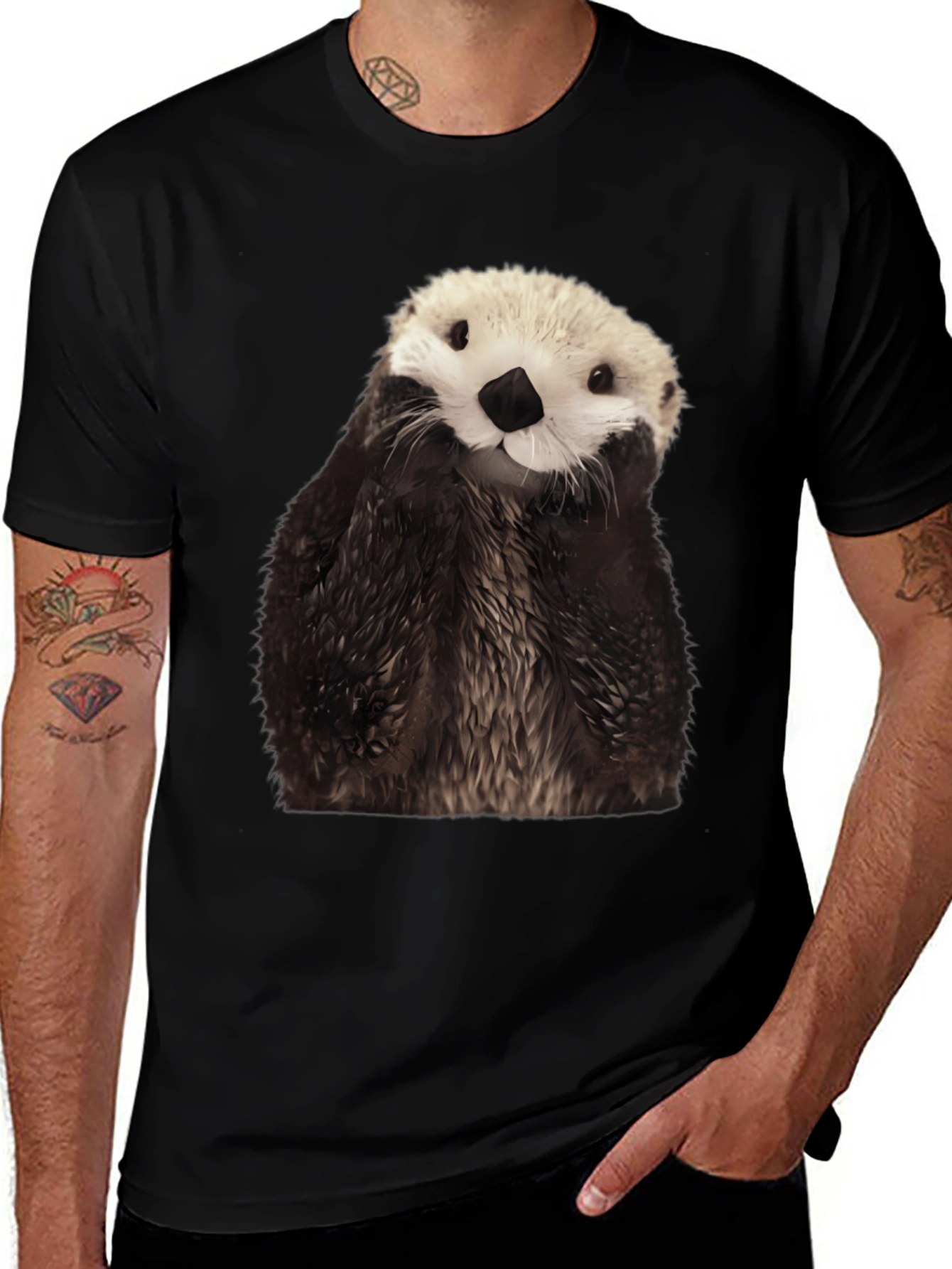 Variant 6 of Otter Graphic Tee - Novelty Animal T-Shirt