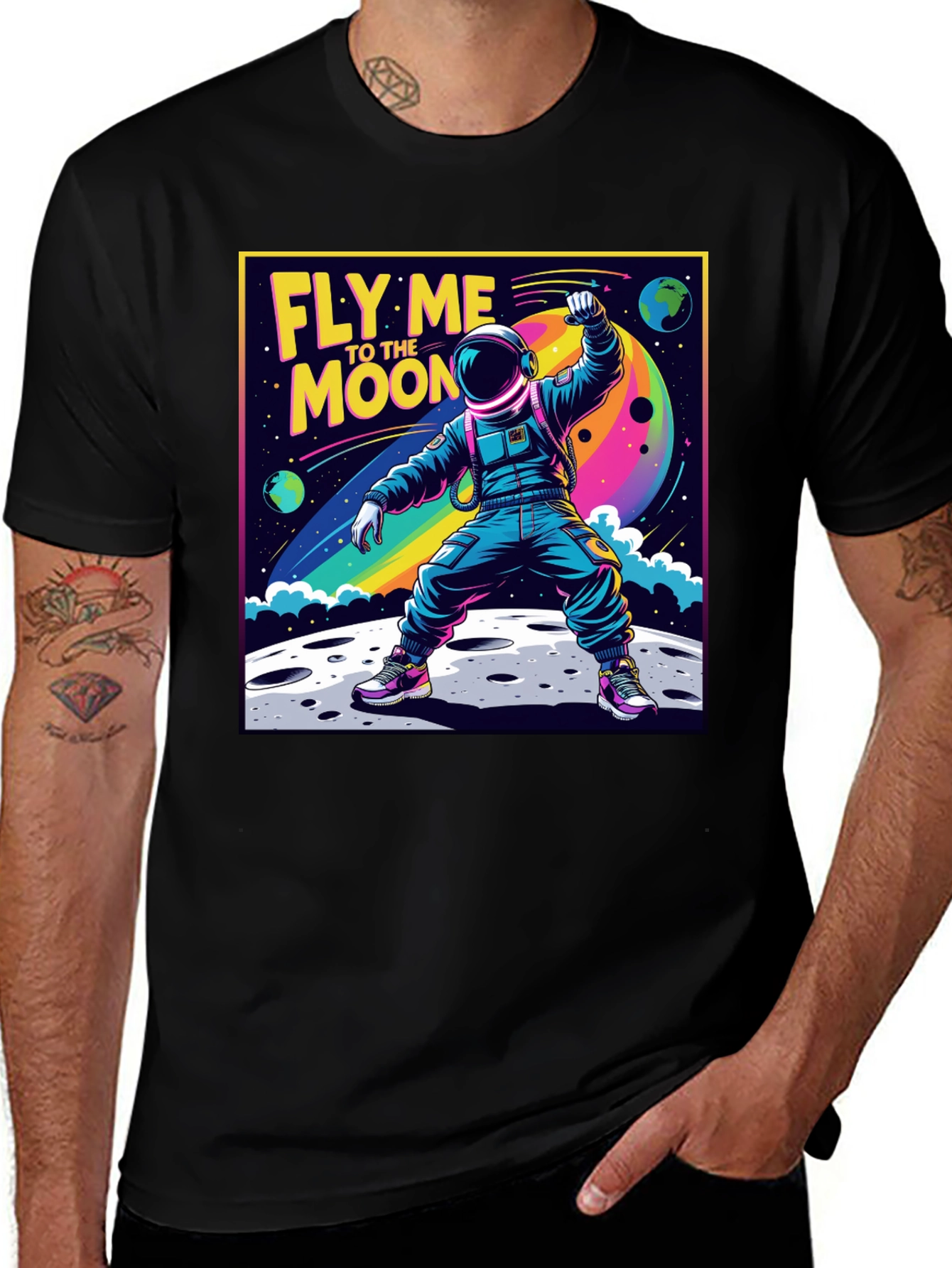 Variant 19 of Fly Me to the Moon Astronaut T-Shirt
