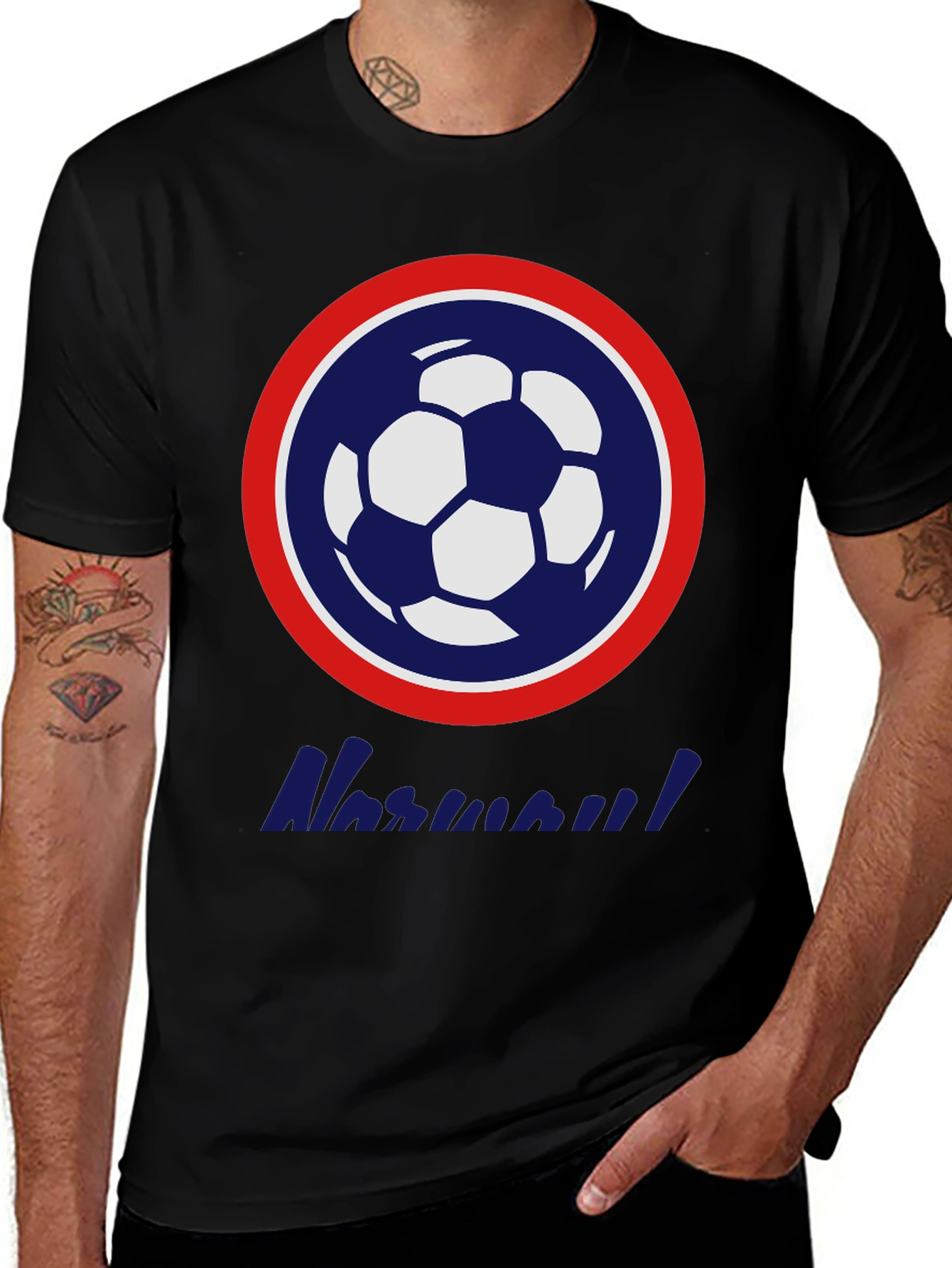 Variant 22 of Soccer Ball Graphic Tee - Sporty Casual Style