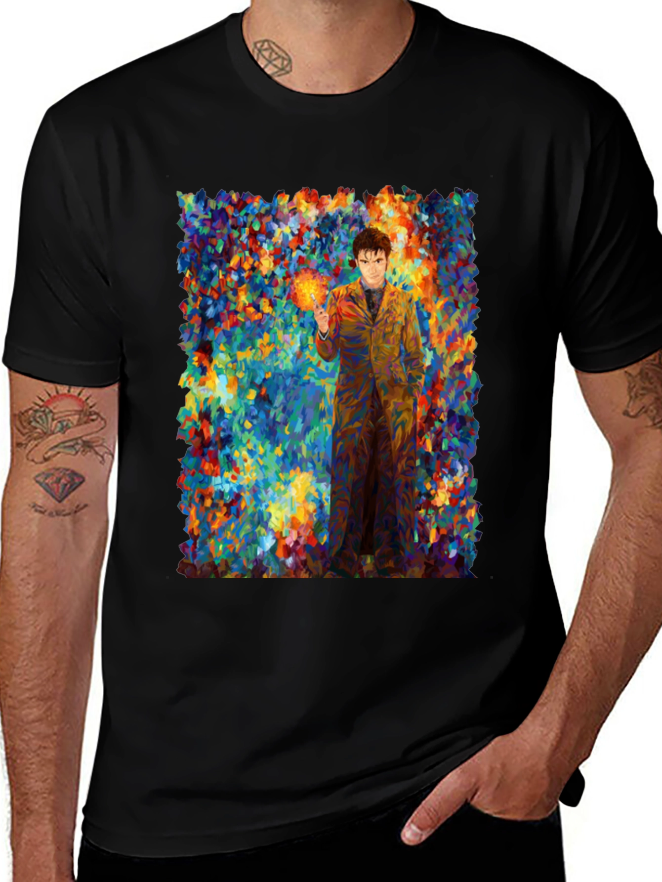 Colorful Doctor Who Art Tee