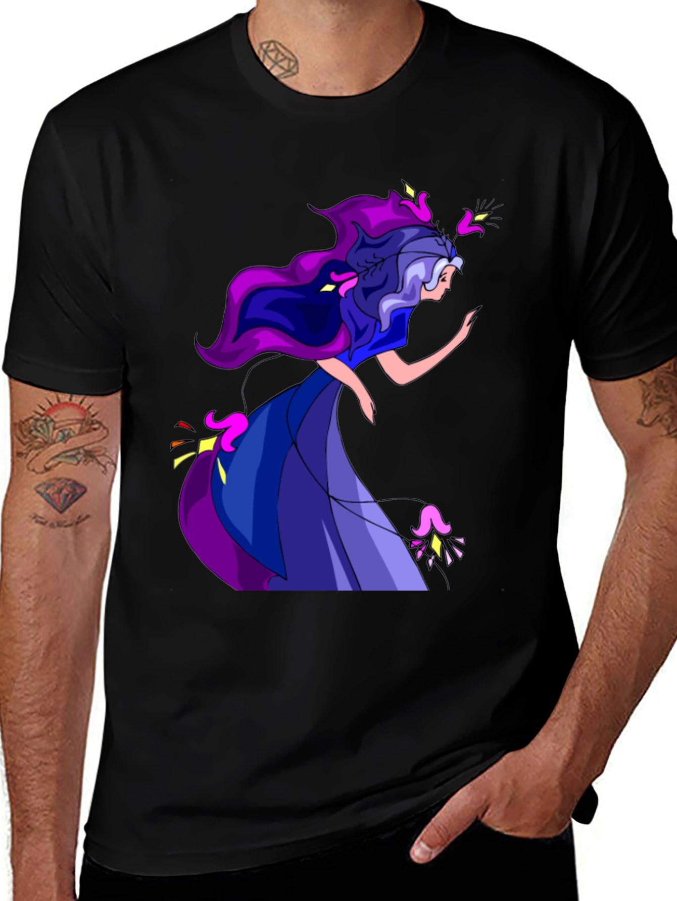 Variant 18 of Mystical Maiden Graphic Print T-Shirt