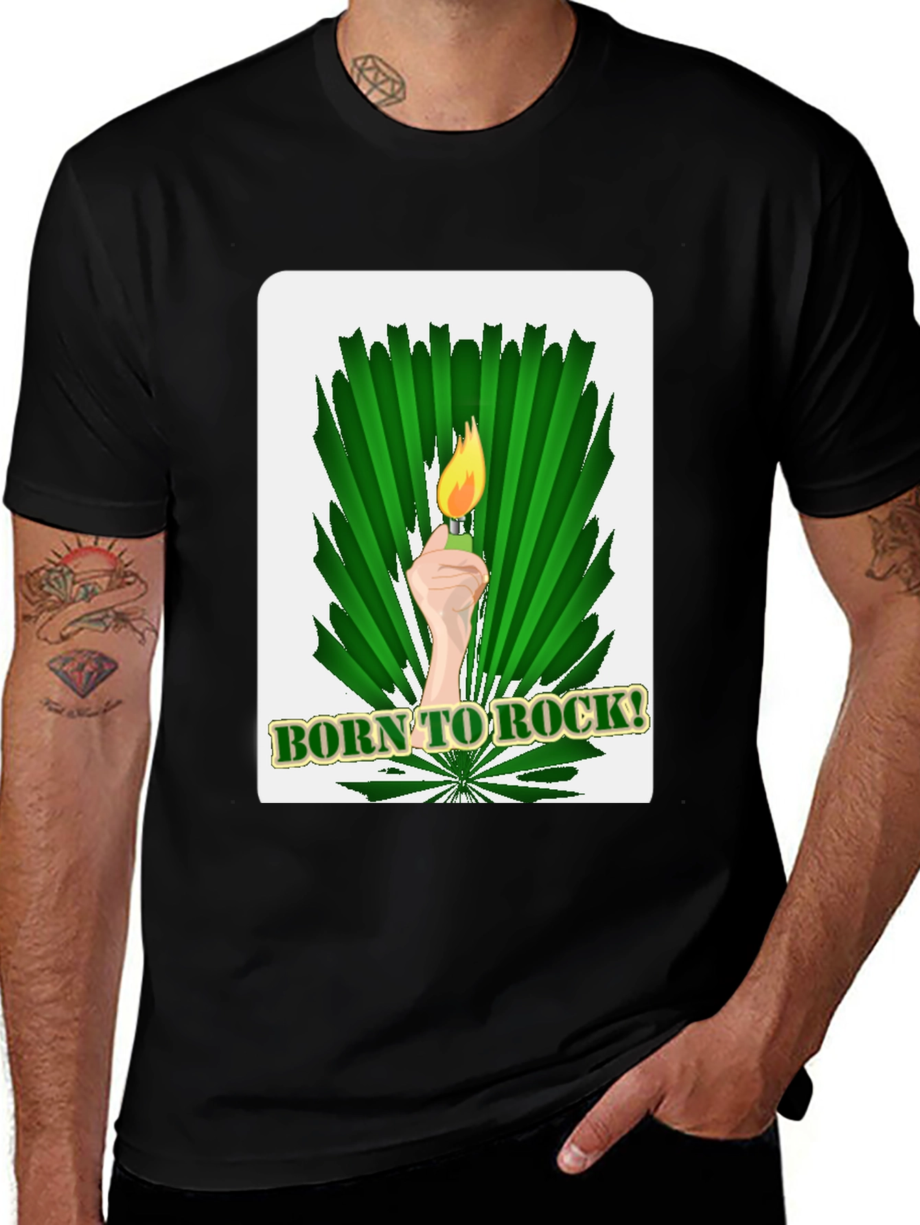 Variant 22 of Born To Rock T-Shirt - Graphic Tee