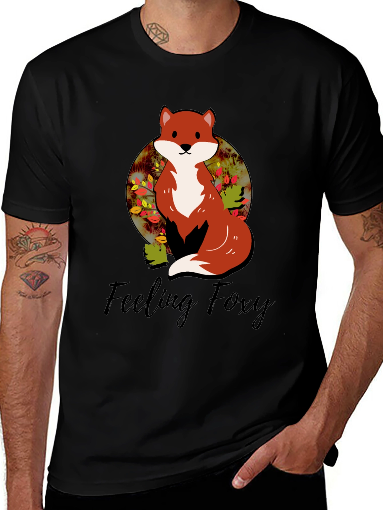 Variant 16 of Feeling Foxy Graphic Tee - Soft Cotton Blend