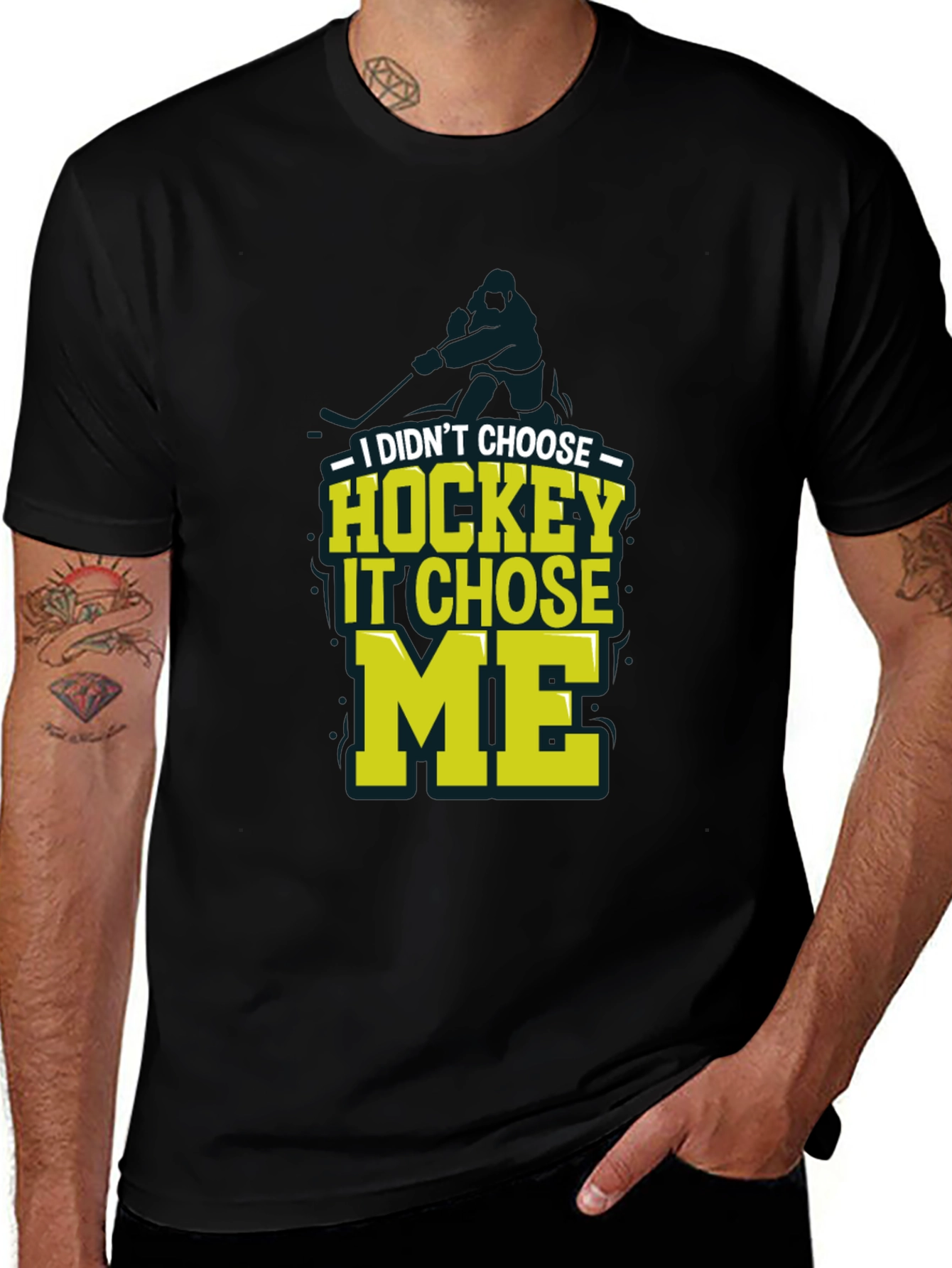 Variant 25 of Hockey Chose Me Graphic Tee
