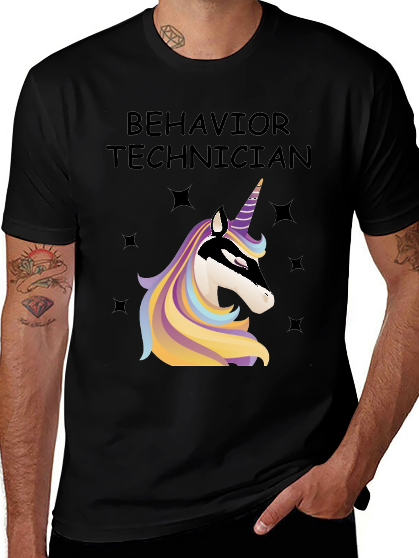 Variant 30 of Behavior Technician Unicorn Graphic Tee