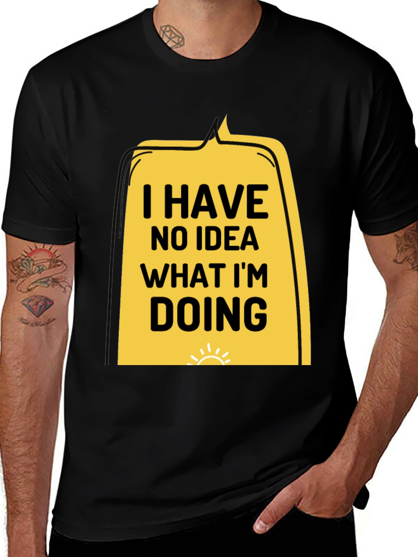 Variant 20 of Funny 'I Have No Idea' Graphic T-Shirt