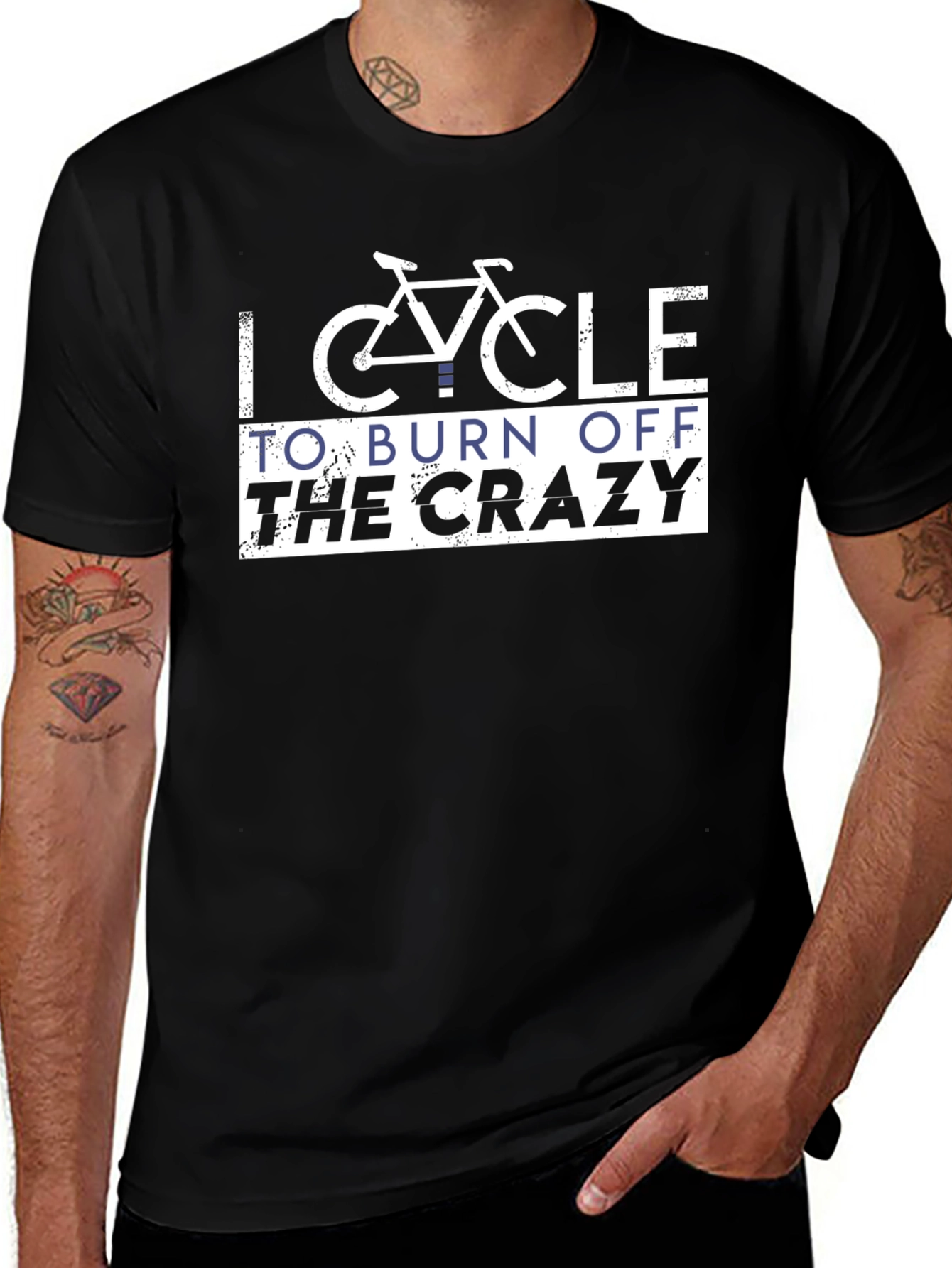 Variant 29 of I Cycle To Burn Off The Crazy T-Shirt