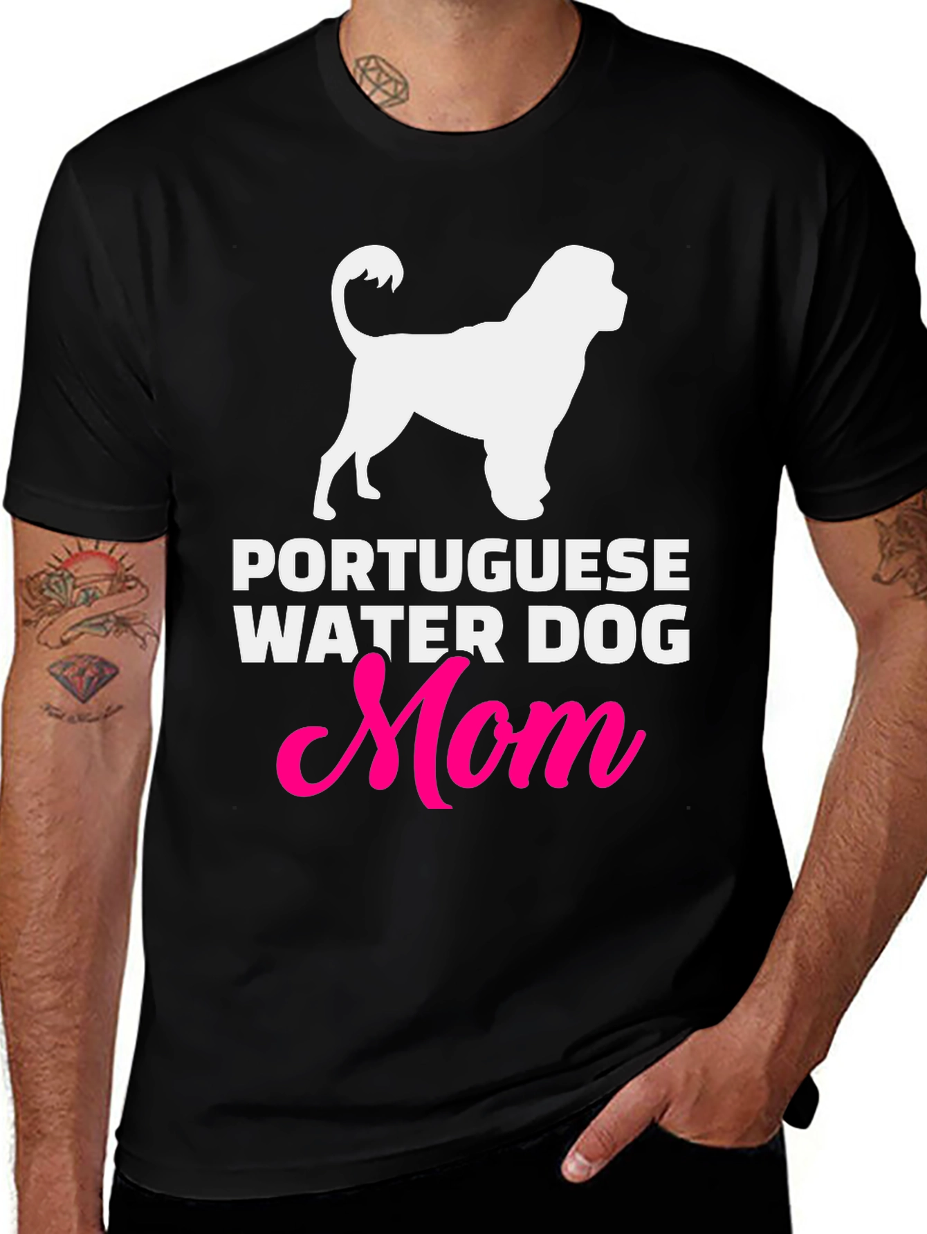 Portuguese Water Dog Mom Graphic T-Shirt