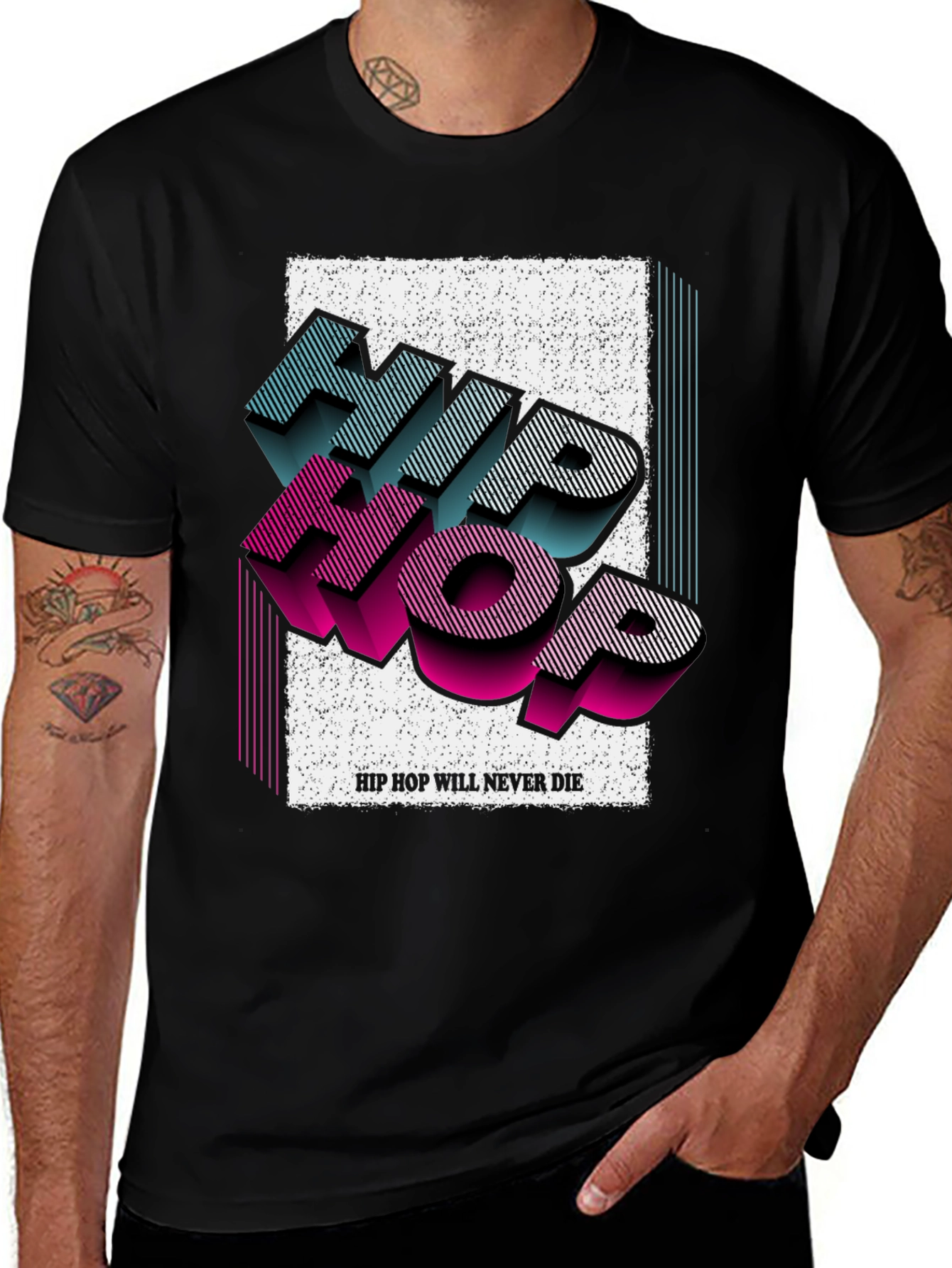 Variant 24 of Hip Hop Never Die Graphic T-Shirt