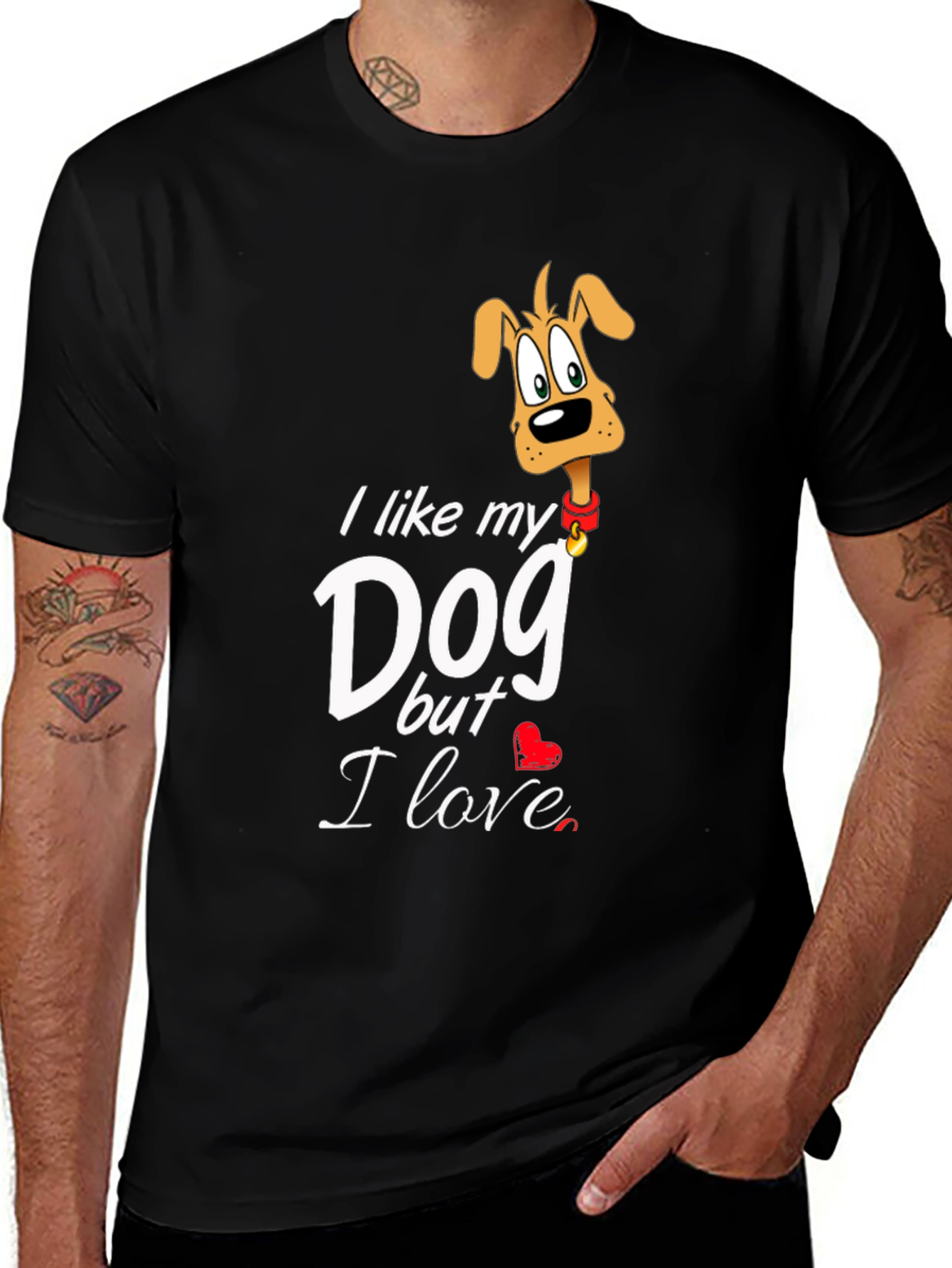 Variant 13 of I Love My Dog Graphic T-Shirt