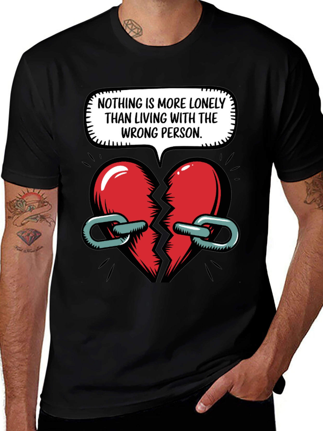 Variant 24 of Lonely Heart Graphic T-Shirt