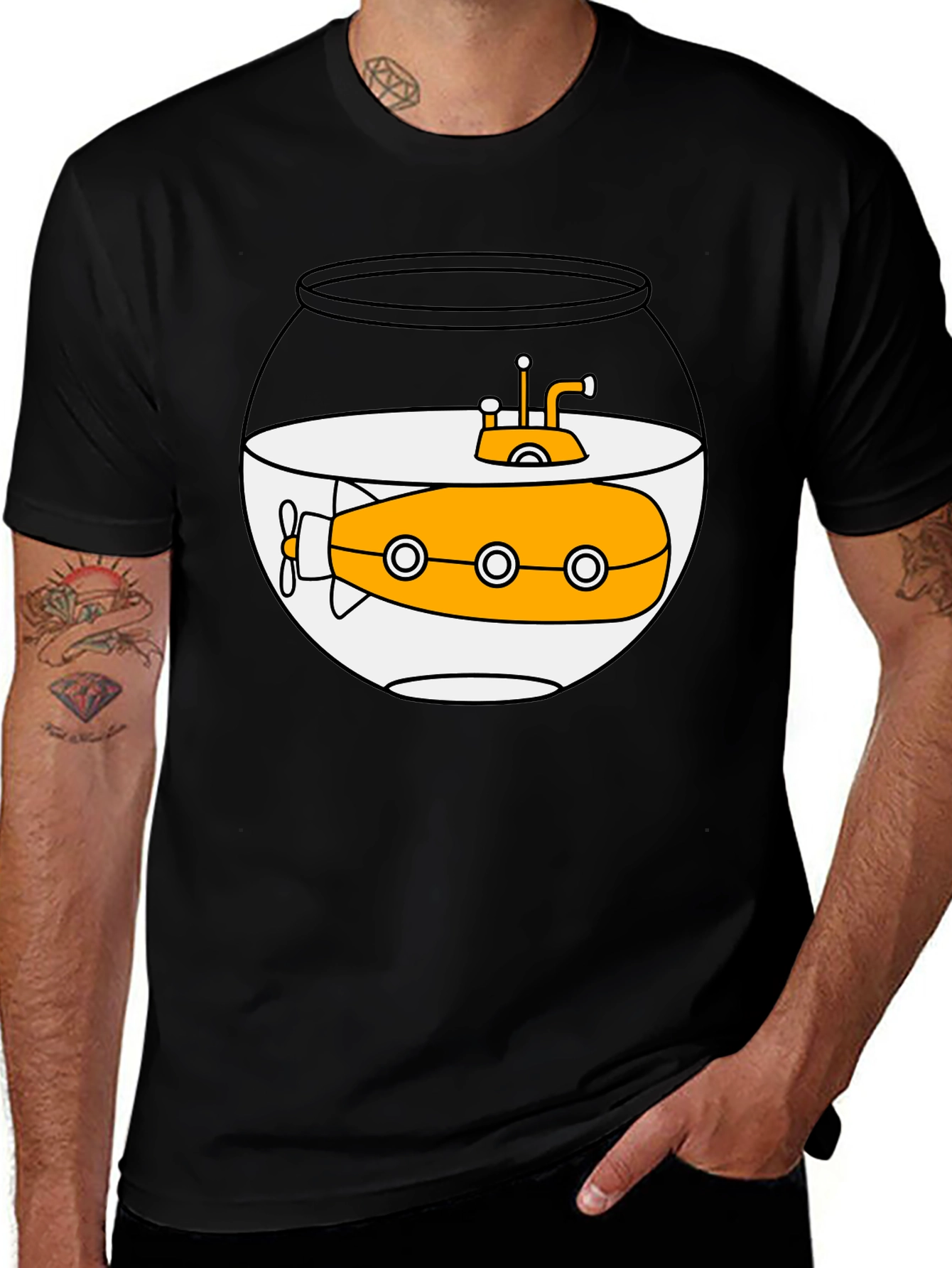 Variant 12 of Yellow Submarine Bowl Graphic Tee
