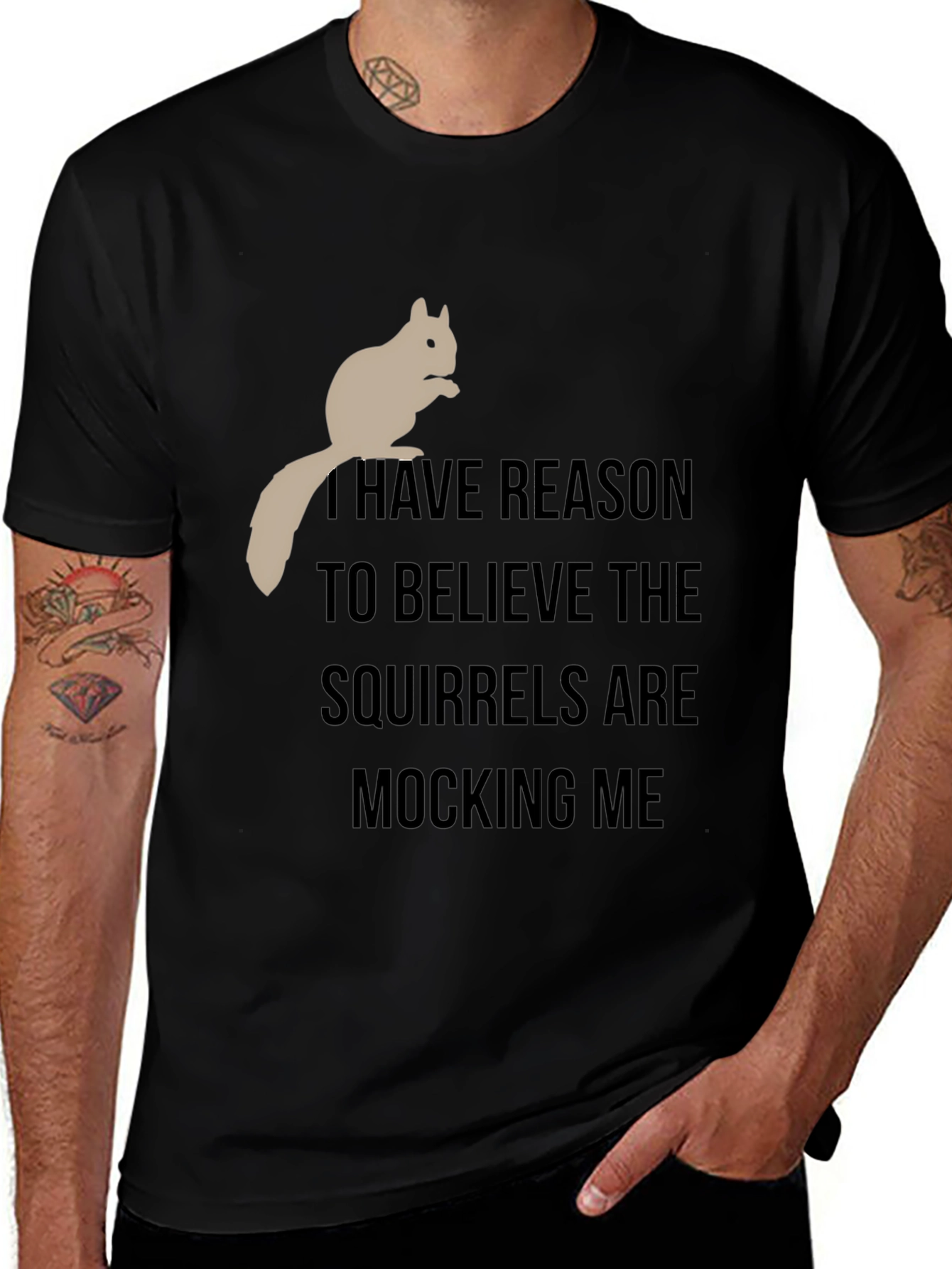 Variant 10 of Squirrel Mocking T-Shirt - Funny Animal Tee