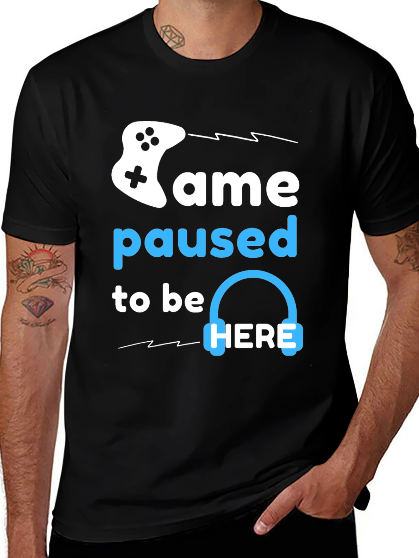 Variant 14 of Game Paused T-Shirt - Gamer Apparel