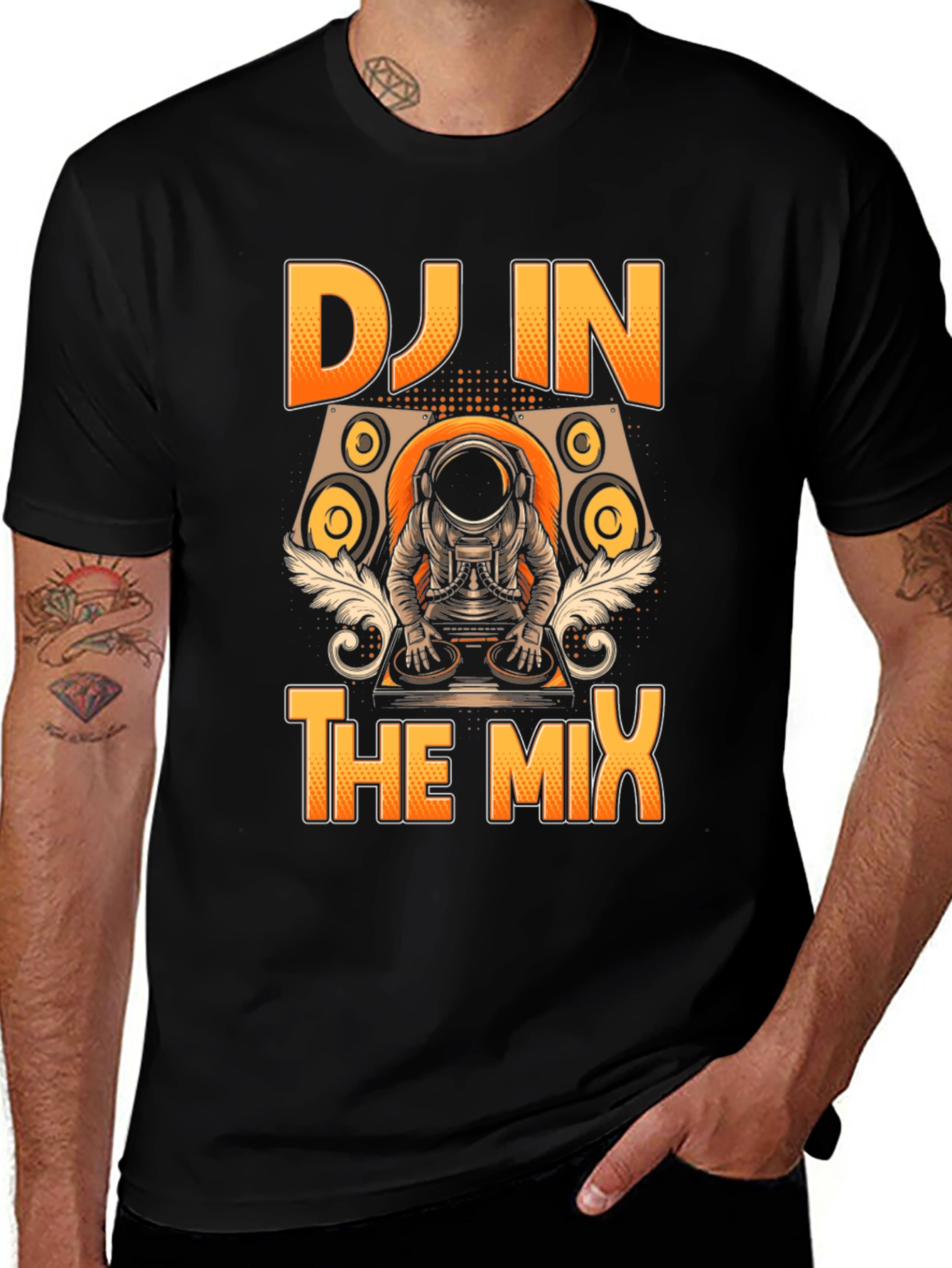 DJ in the Mix T-Shirt - Astronaut Design
