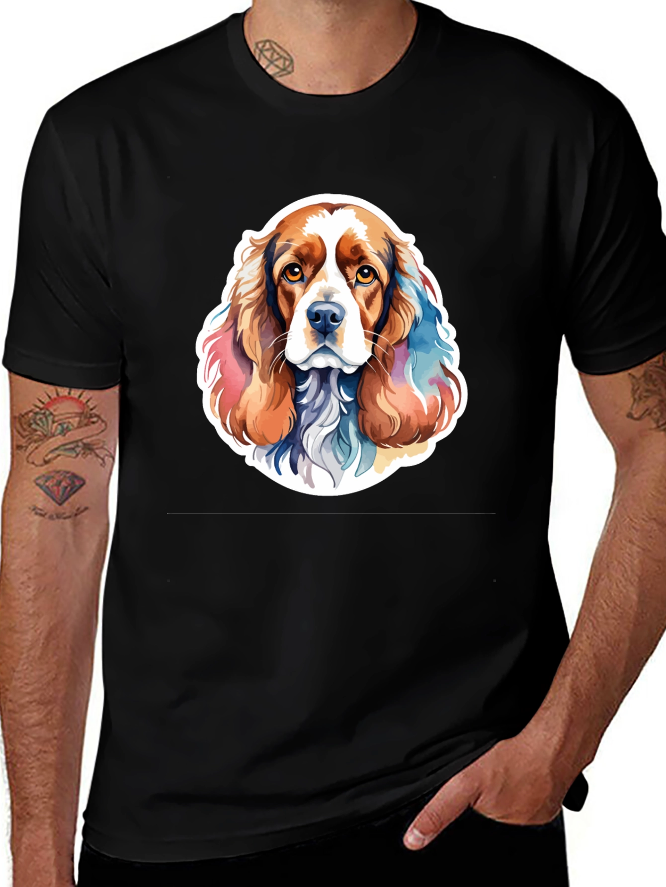 Variant 7 of Dog Breed Watercolor T-Shirt