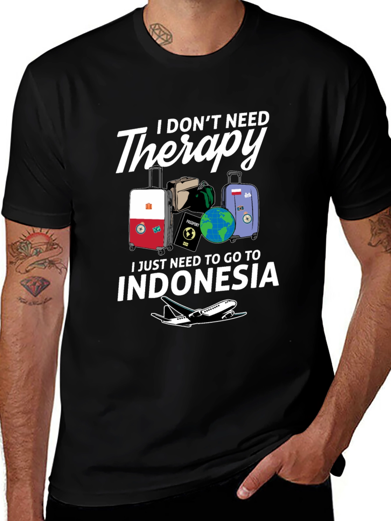 Indonesia Therapy T-Shirt: Travel Lover Tee