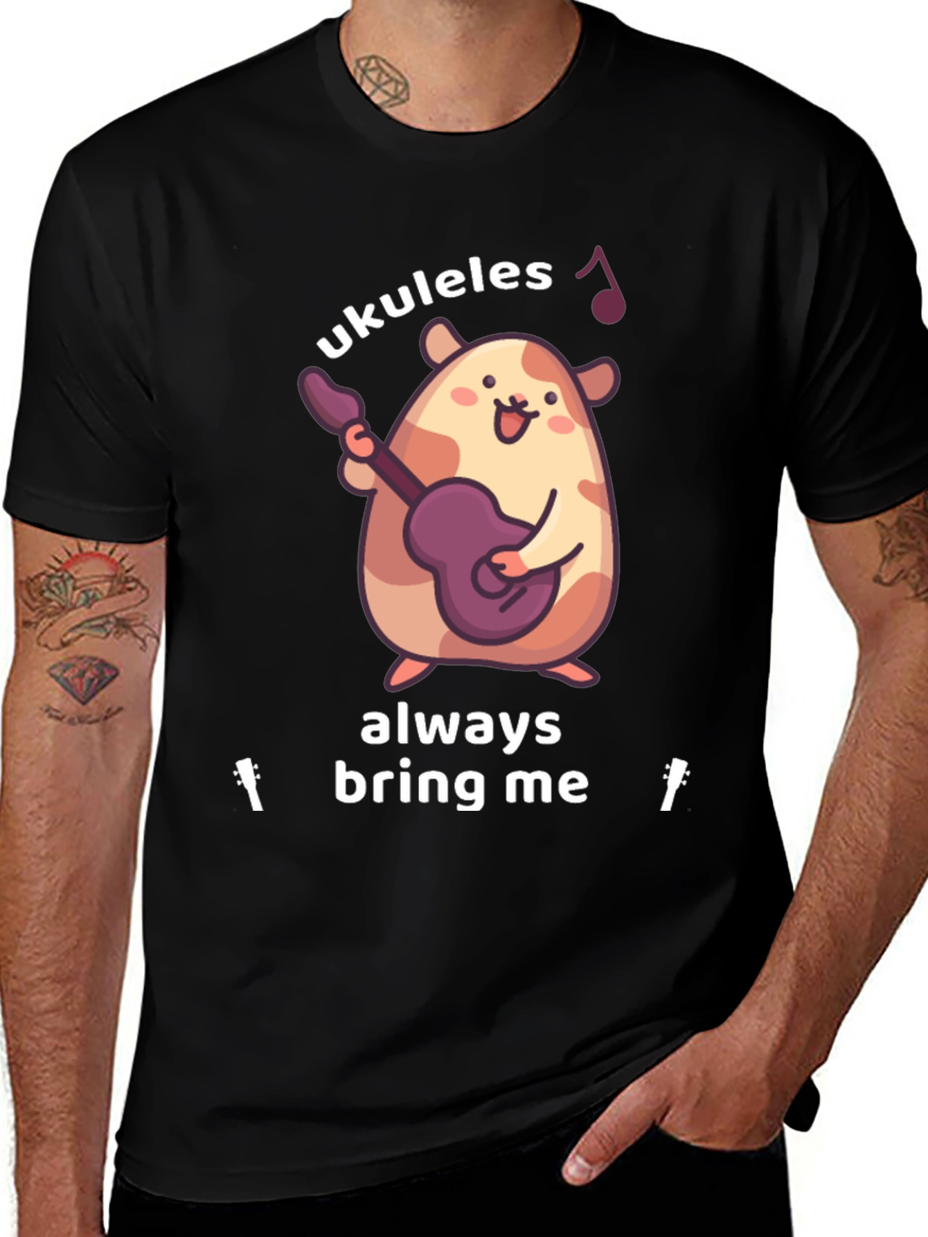 Variant 29 of Ukuleles Always Bring Me Joy T-Shirt
