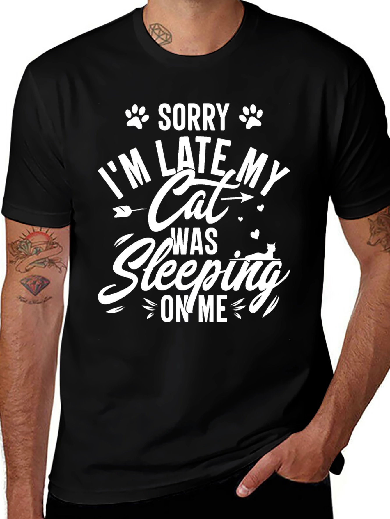 Variant 28 of Sorry I'm Late My Cat T-Shirt