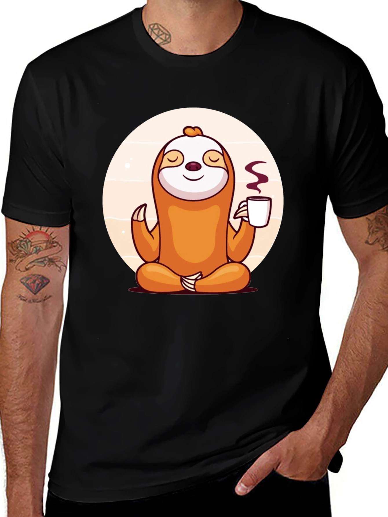 Variant 24 of Relaxed Sloth Meditation T-Shirt