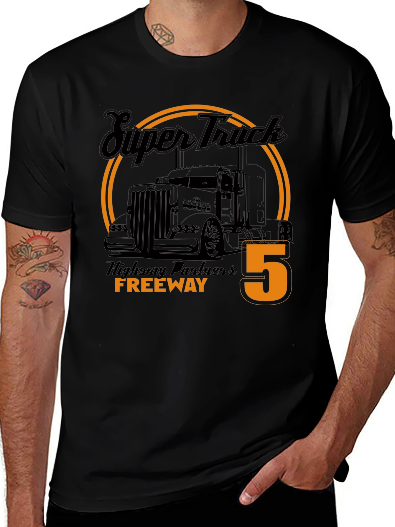 Variant 3 of Super Truck Freeway 5 T-Shirt